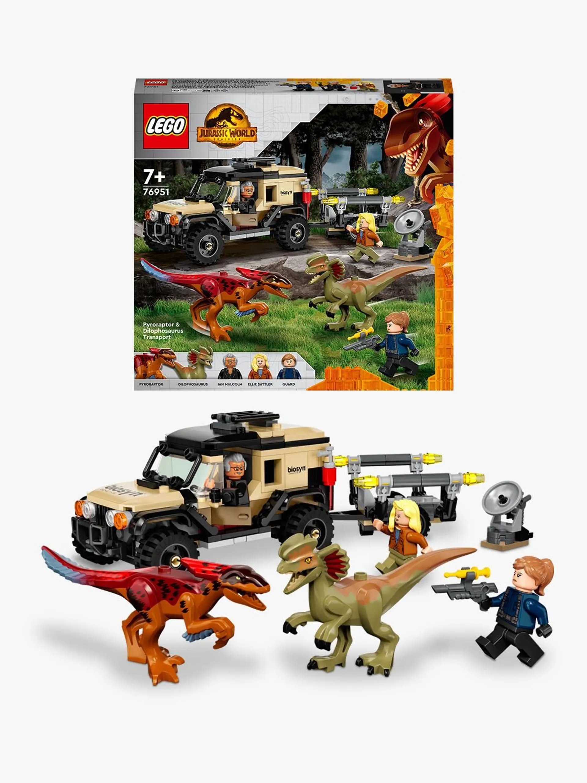 LEGO® Jurassic World 76951 Pyroraptorin ja Dilophosauruksen kuljetus - 3