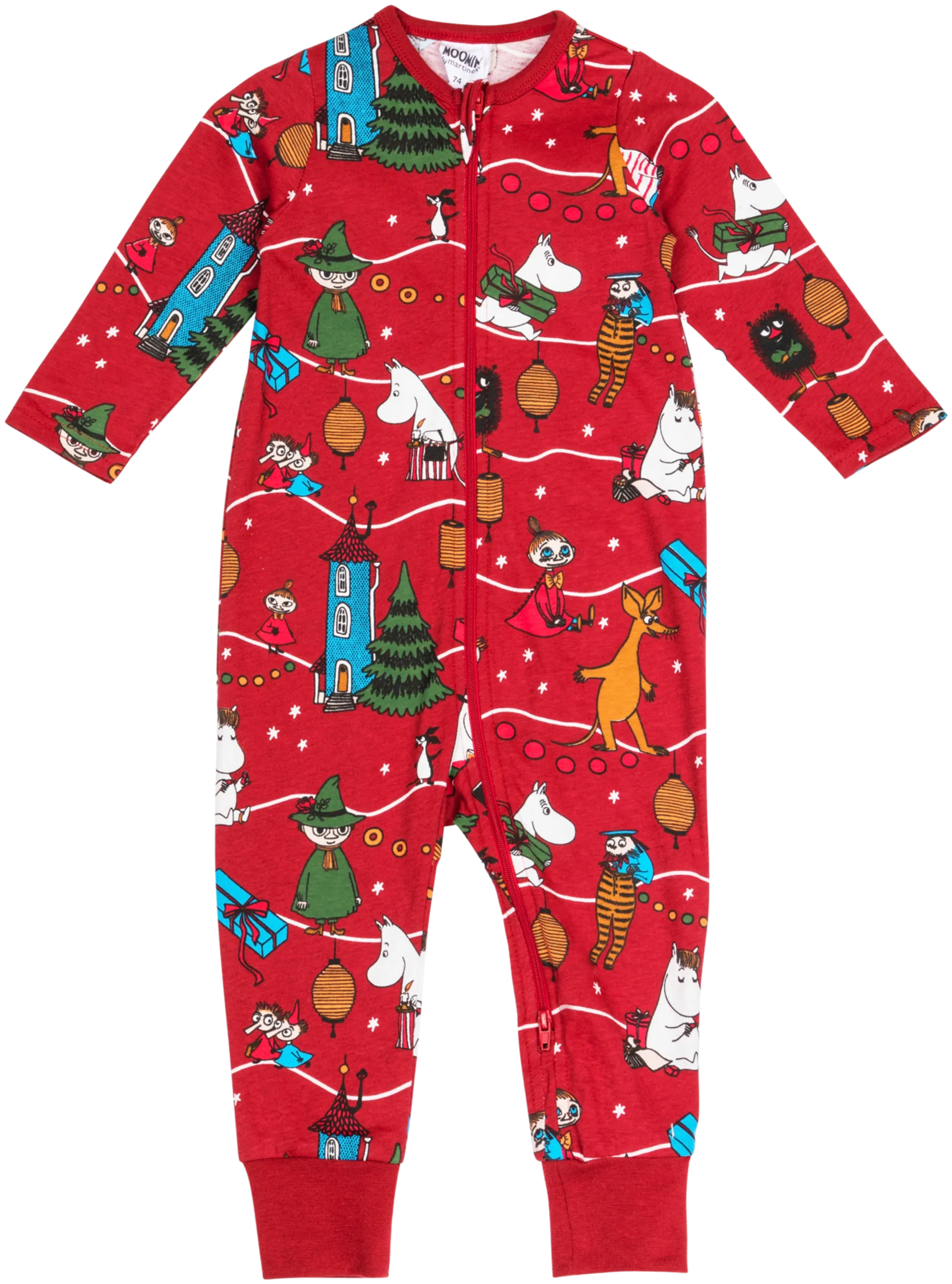 Martinex Muumi vauvojen pyjama Juhla 586368 - Punainen