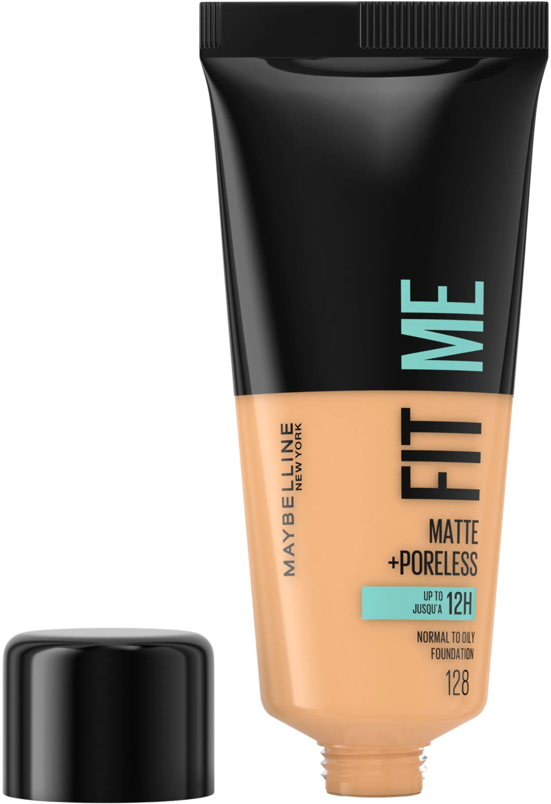 Maybelline New York Fit Me Matte+Poreless -meikkivoide 128 Warm Nude 30ml - 2