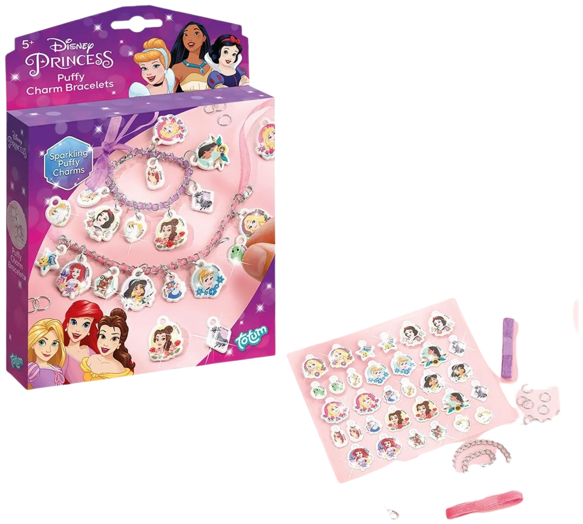 Disney Princess Puffy Charm -rannekoruntekosetti