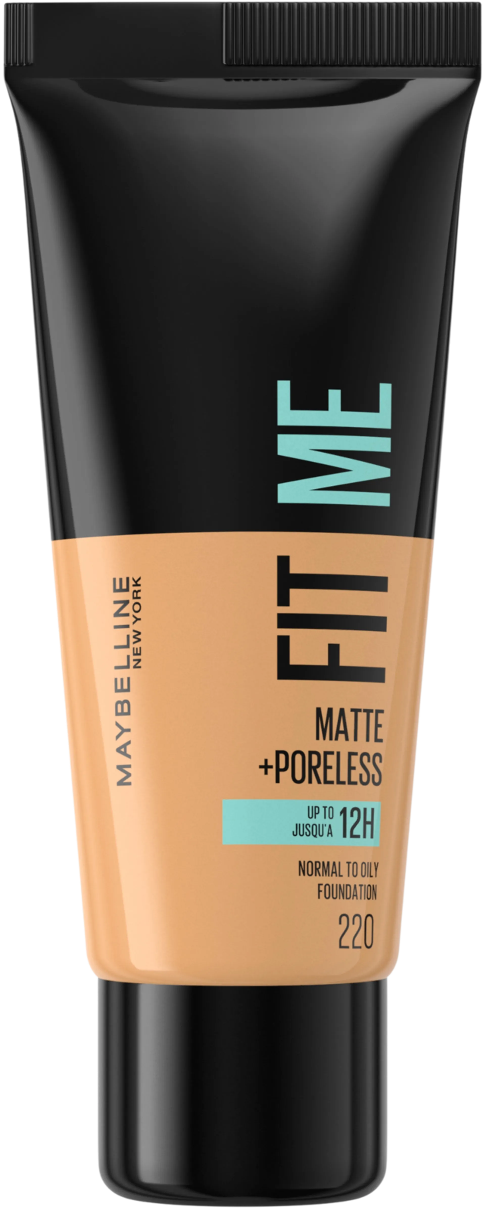 Maybelline New York Fit Me Matte+Poreless -meikkivoide 220 Natural Beige 30ml - 1