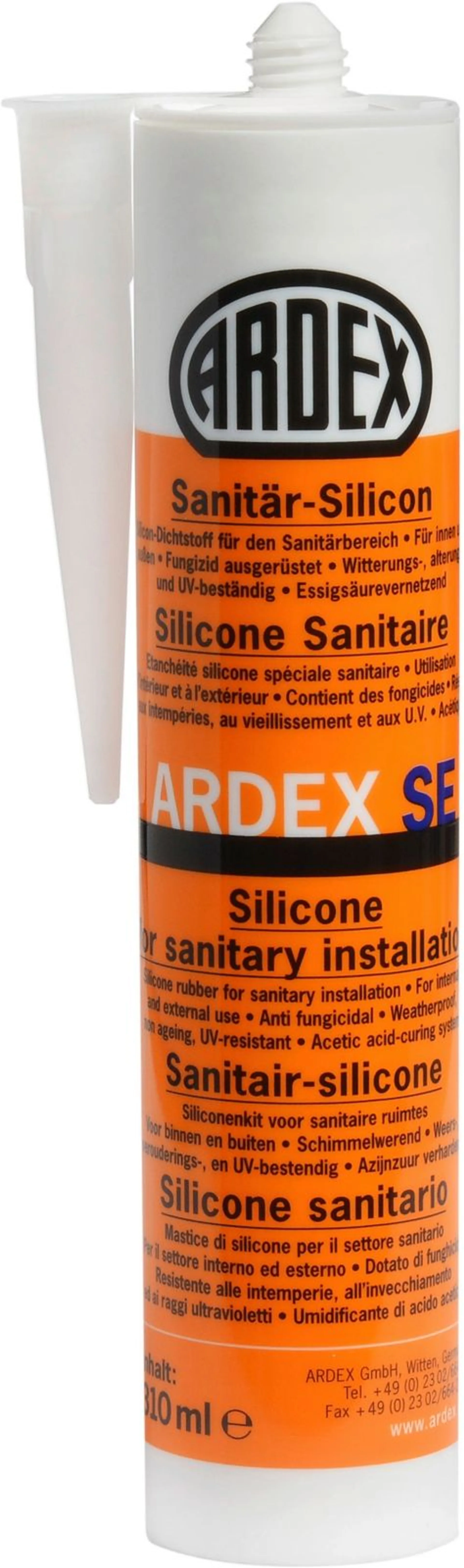 ARDEX SE märkätilasilikoni kivenharmaa, 310 ml