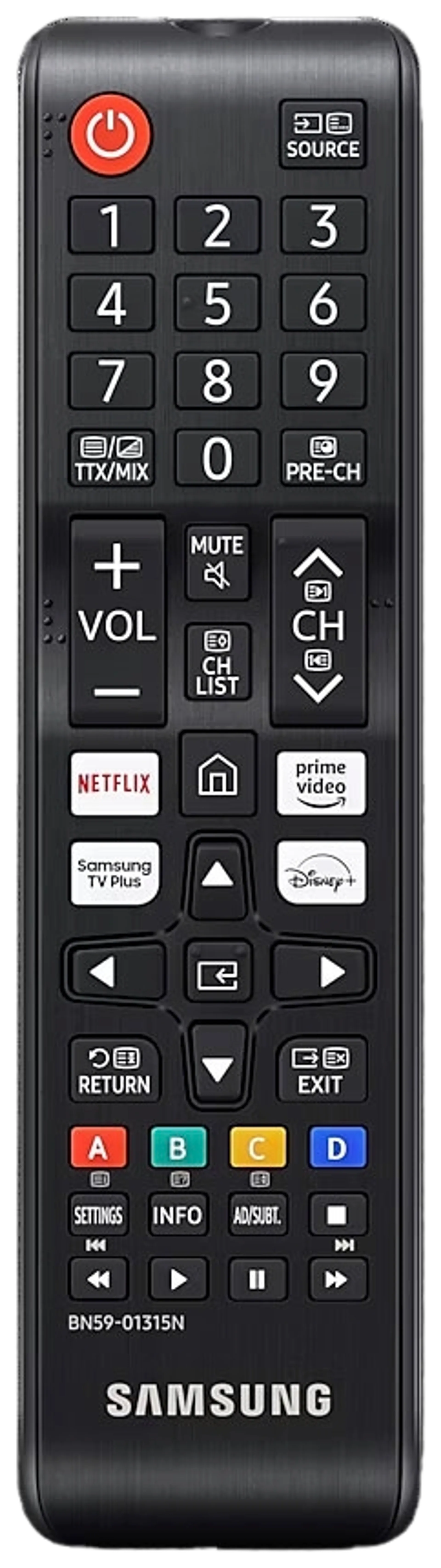 Samsung TV kaukosäädin VG-TM1240AN/XC - 1
