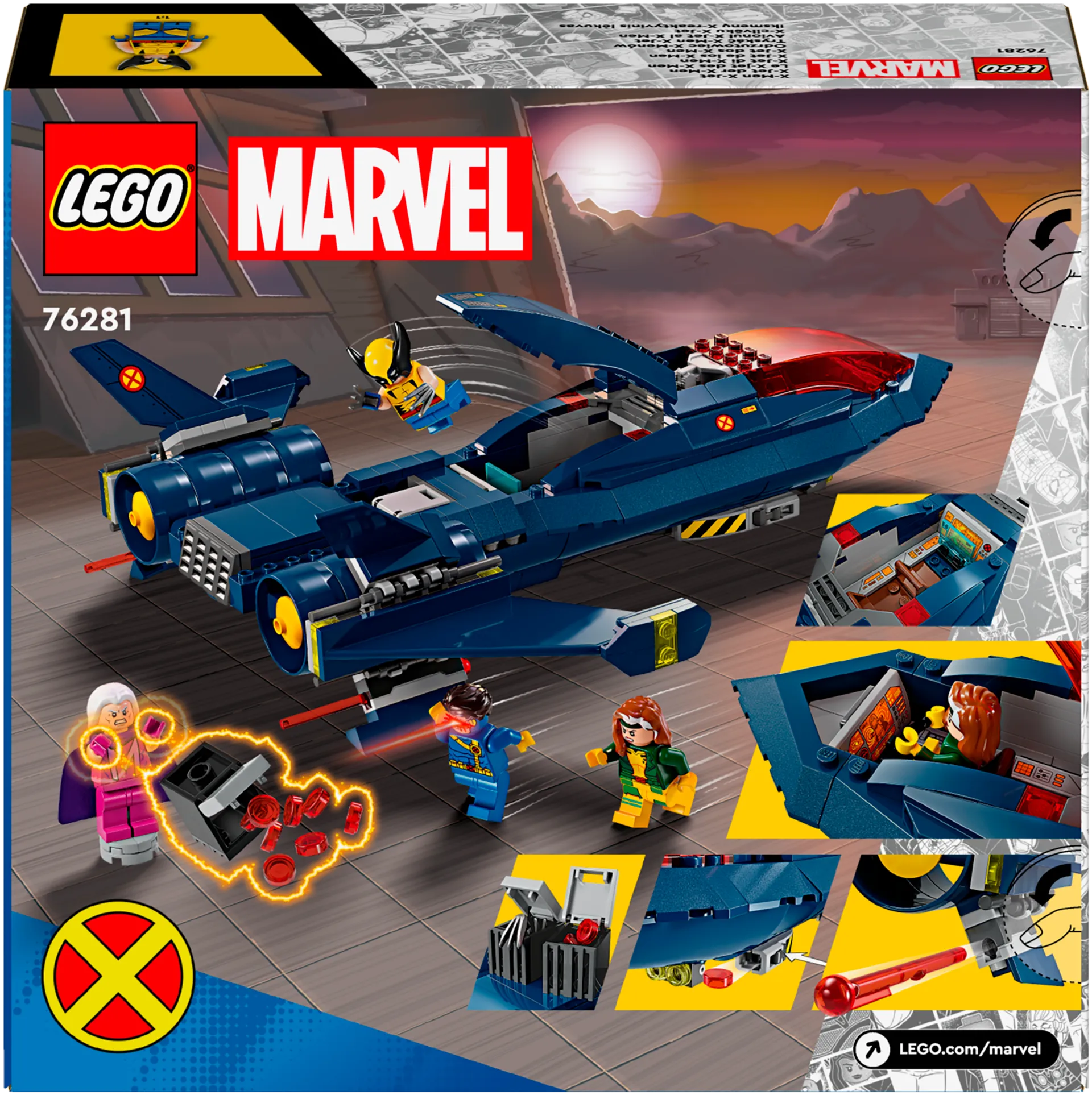 LEGO Super Heroes Marvel 76281 X-Men: X-Jet, rakennuslelu - 3