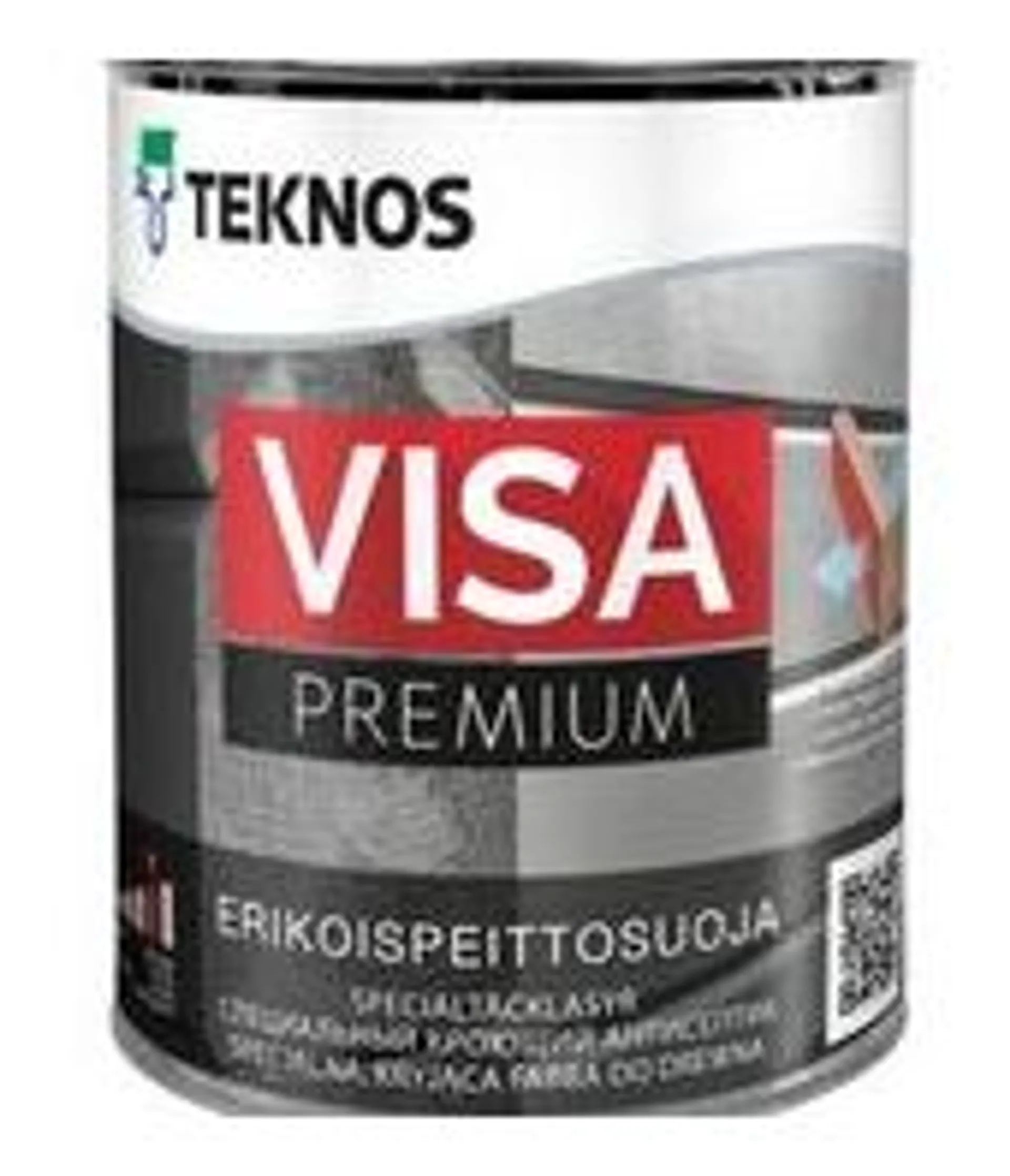 Teknos erikoispeittosuoja Visa Premium 0,9 l PM1 valkoinen sävytettävissä kiiltävä