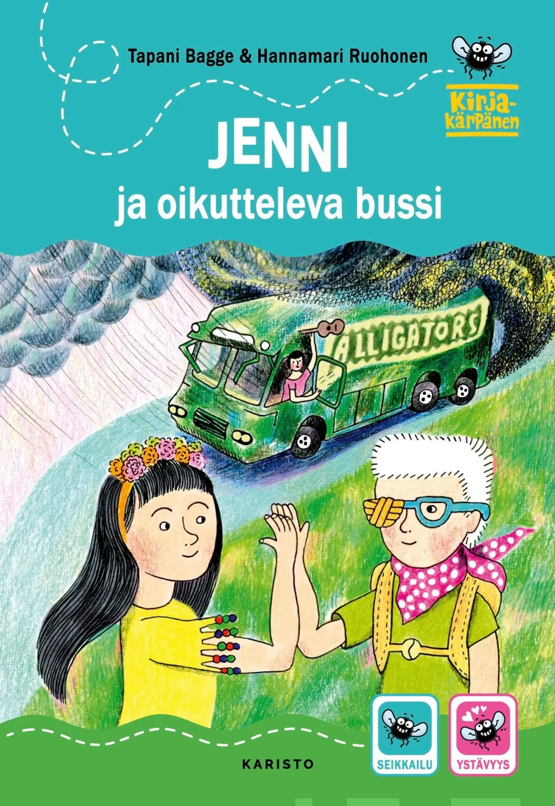 Bagge, Jenni ja oikutteleva bussi