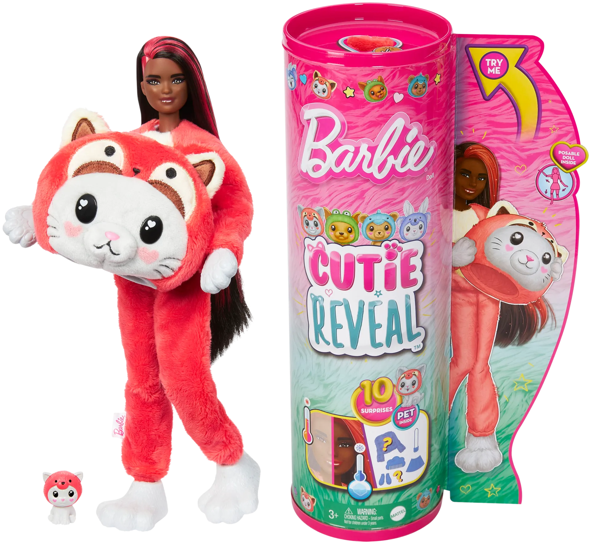 Barbie nukke eläinasussa Cutie Reveal Costume Cuties, erilaisia - 2
