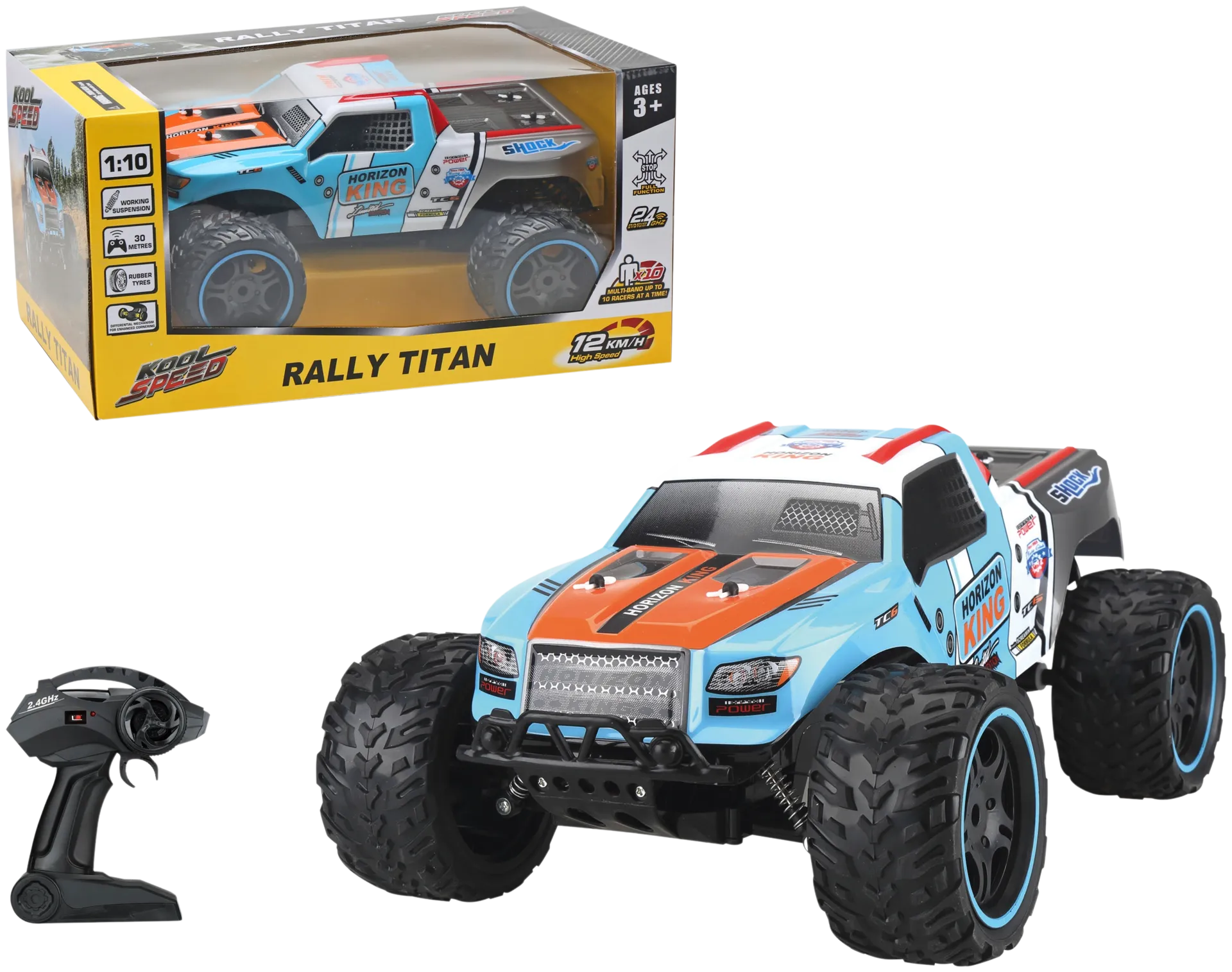 Koolspeed Rally Titan -kauko-ohjattava auto 1:10 - 1