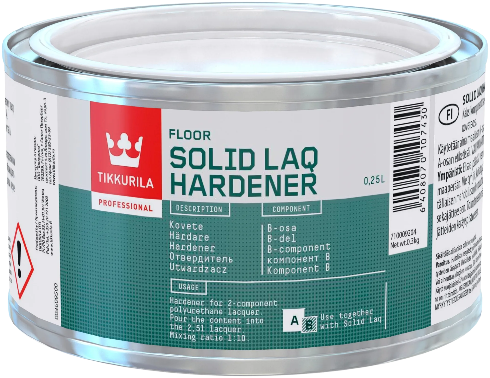 Tikkurila Solid Laq Hardener 0,25L kovete