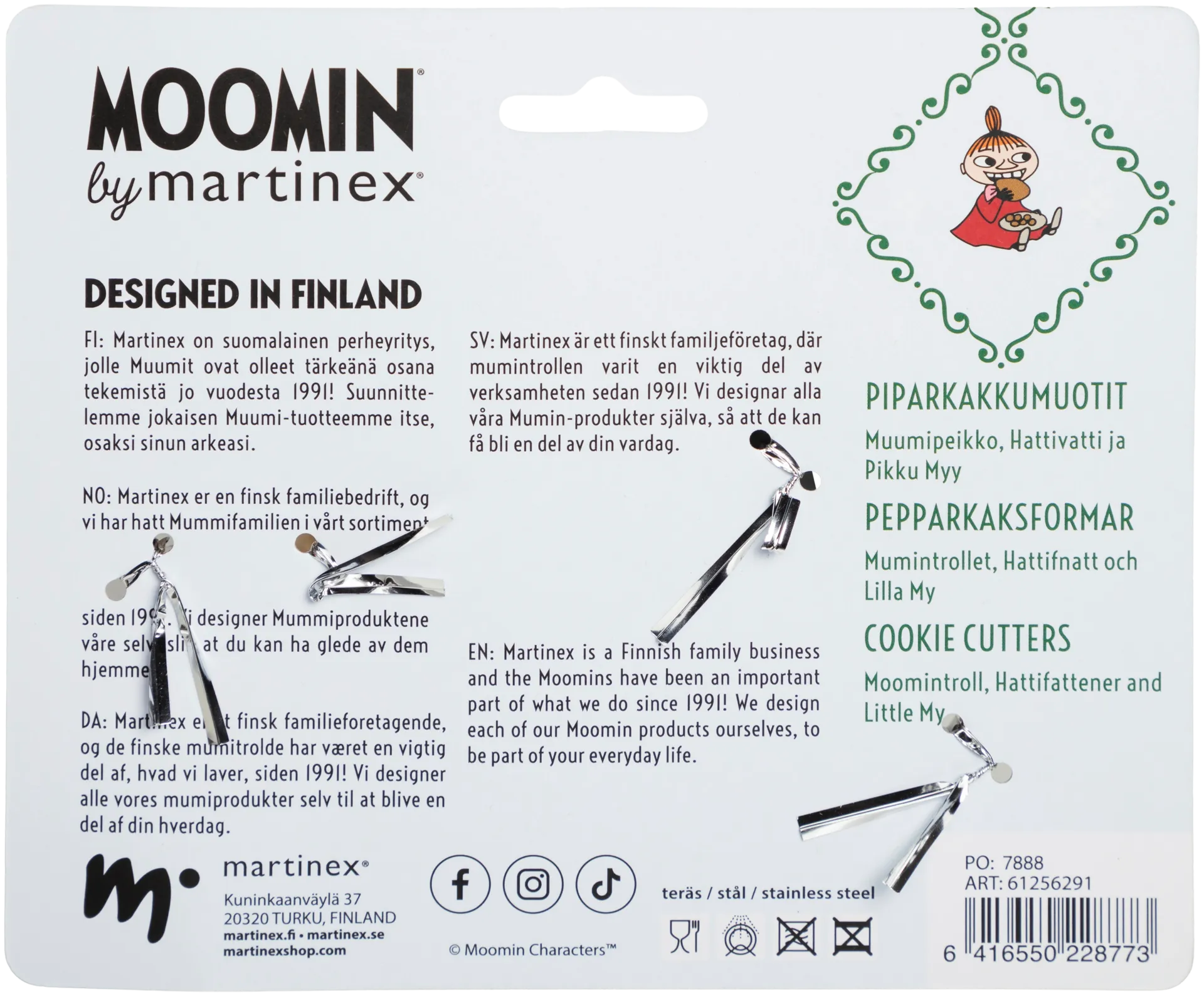 Martinex Muumi piparimuottisetti 3kpl Riemuisa - 2