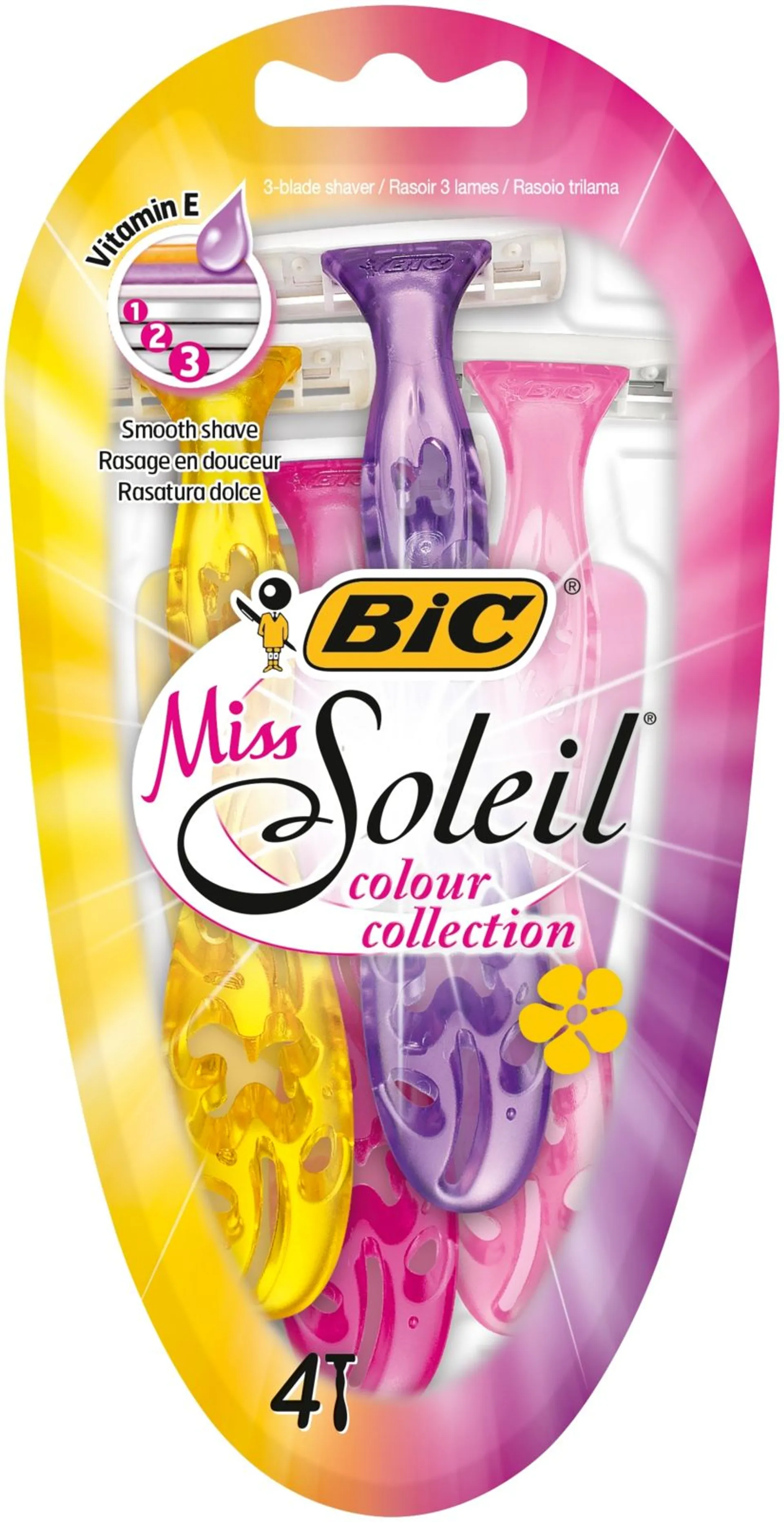 BIC varsiterä Miss Soleil Colour Collection 4-pack - 1