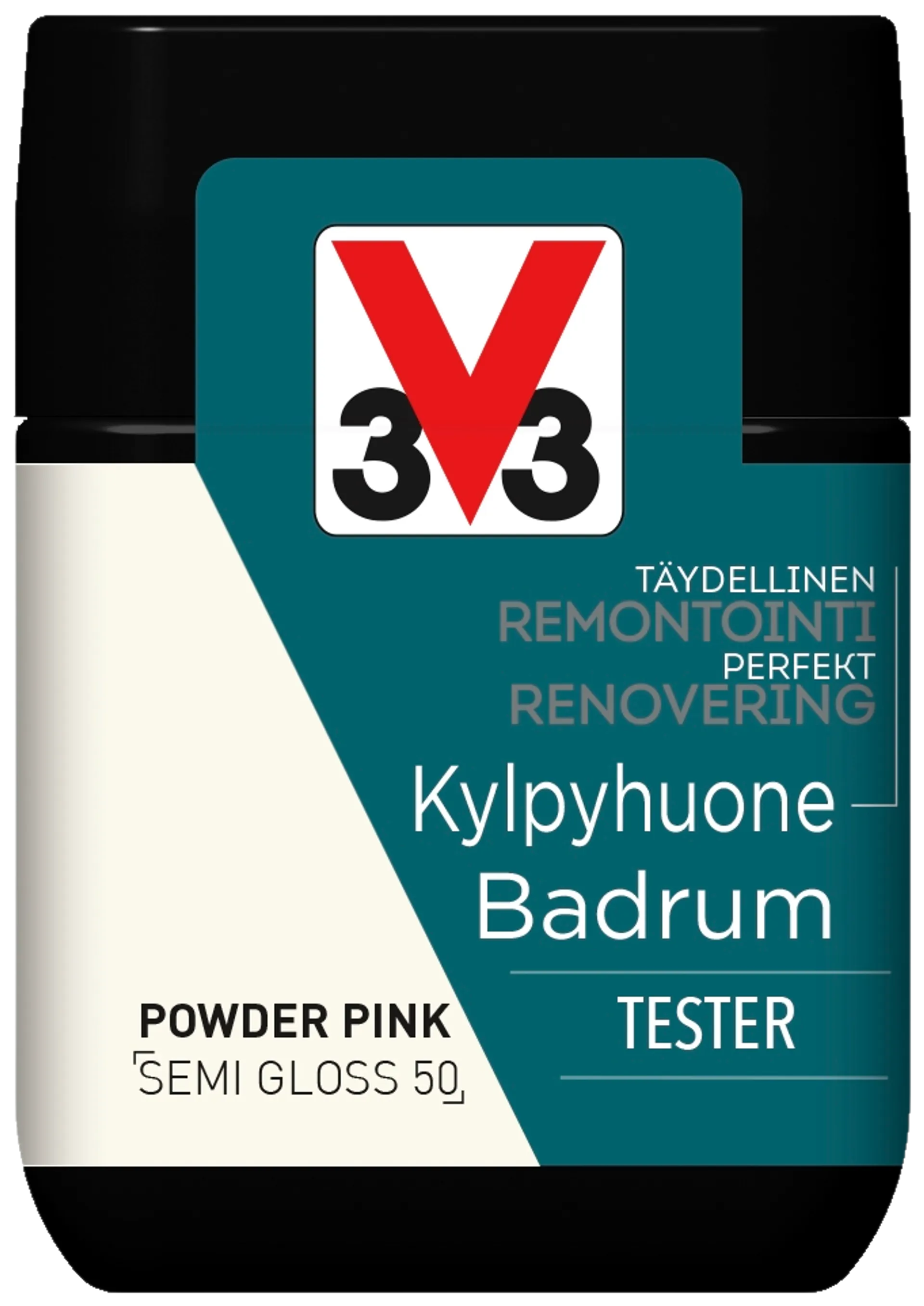 V33 remontointimaali Kylpyhuone terster 75 ml Powder pink - 1