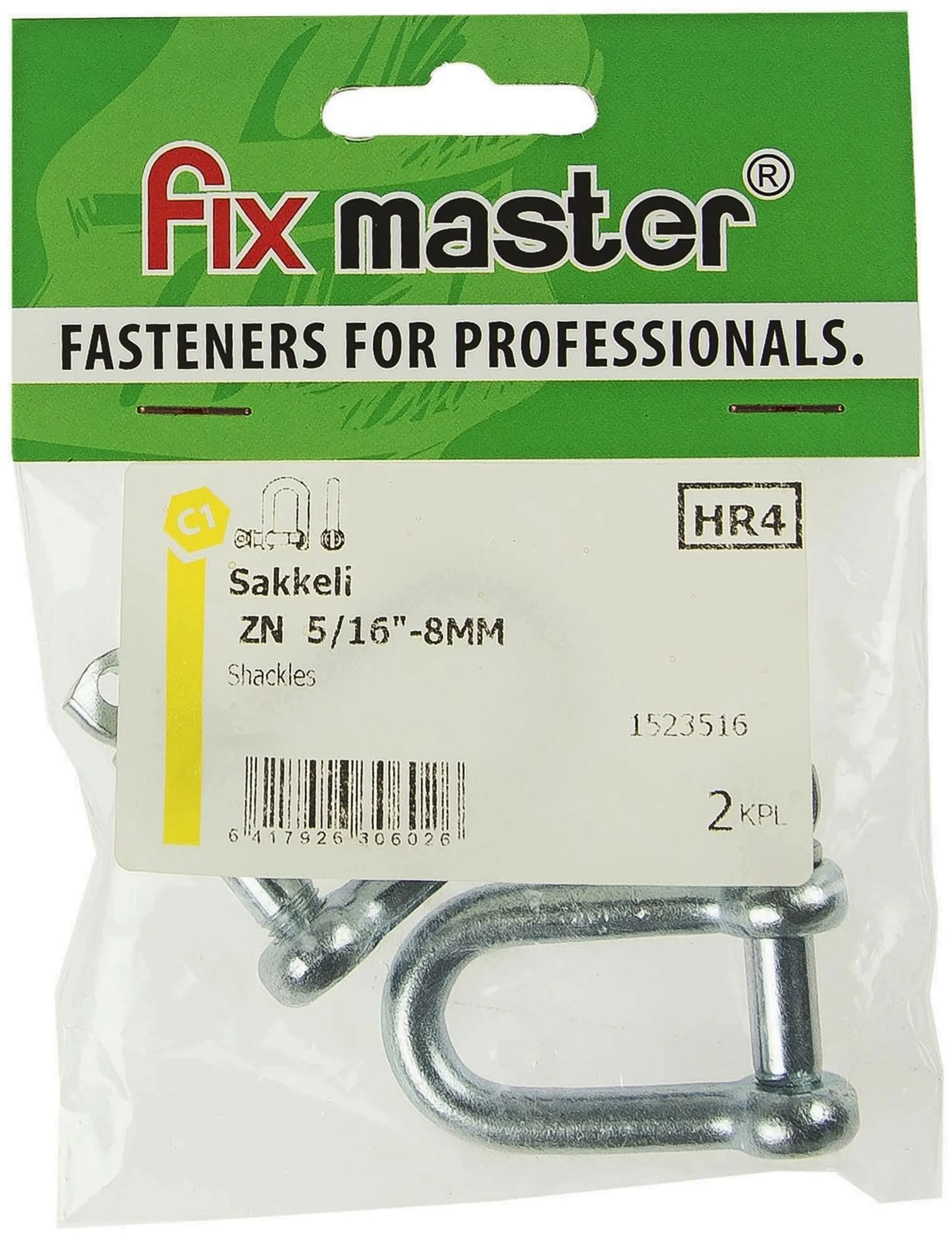 Fix Master sakkeli 5/16" - 8mm sinkitty 2kpl
