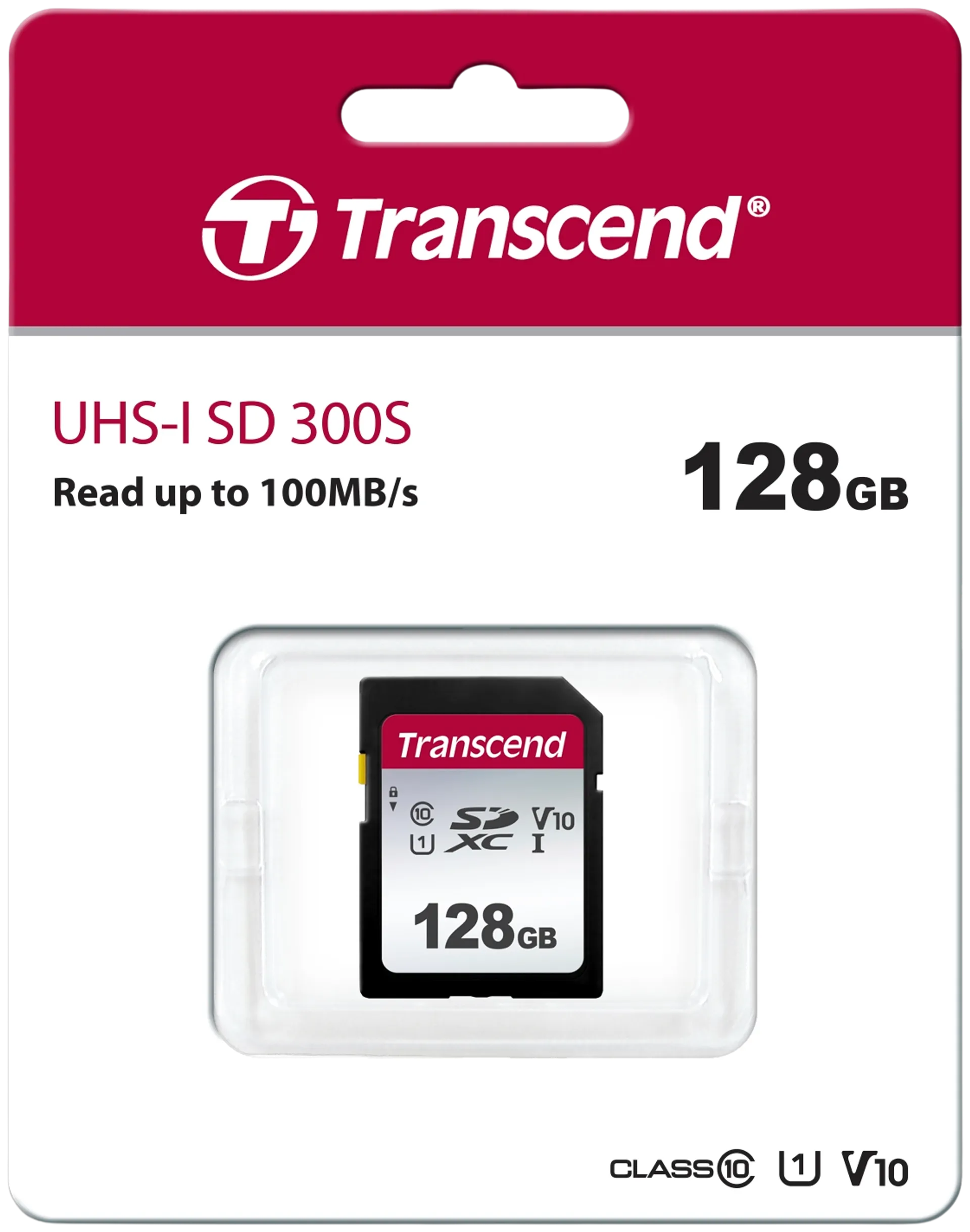 Transcend 300S muistikortti 128GB SD - 1