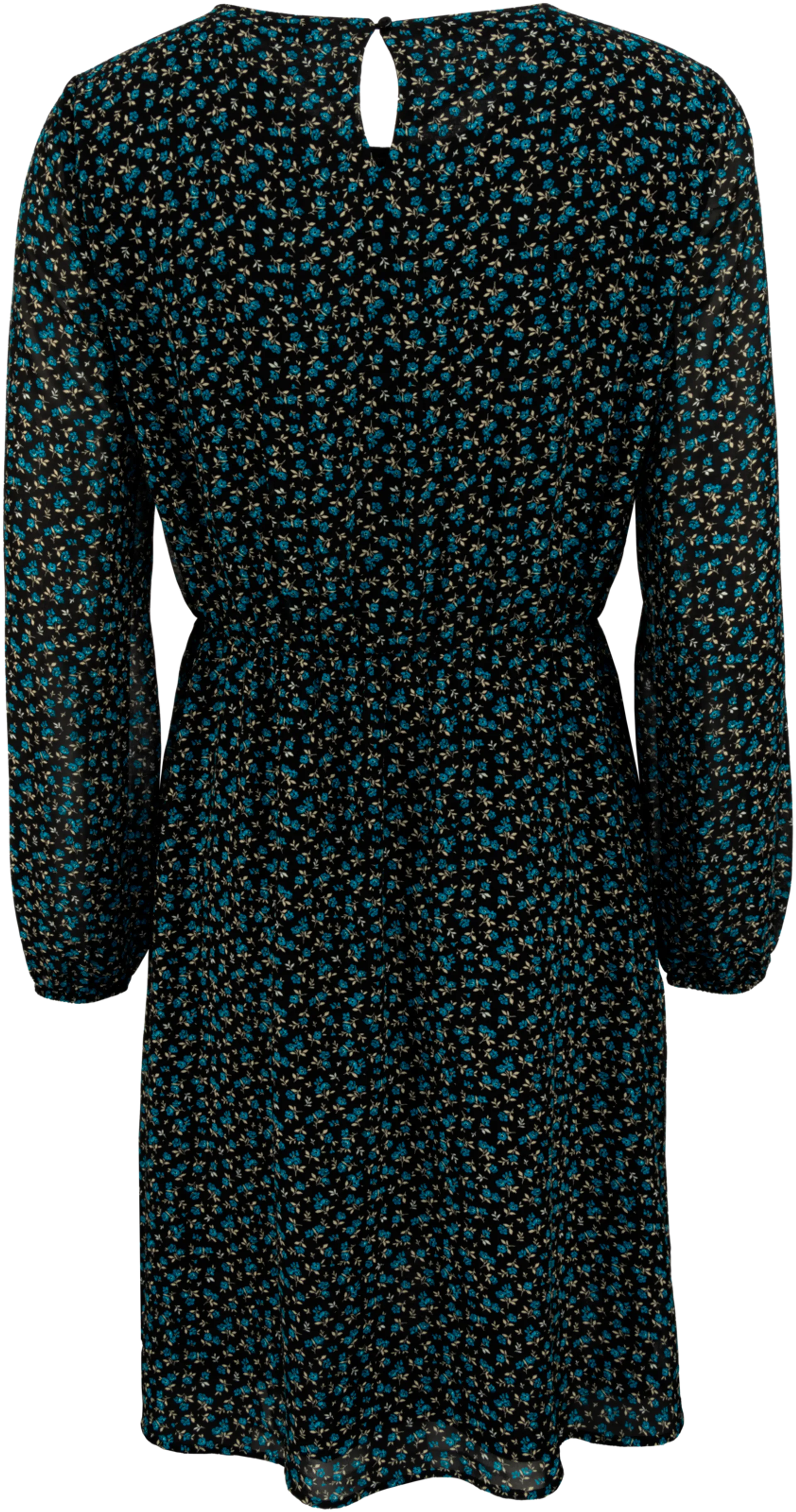 House naisten kangasmekko 218H042303 - blue small flower - 2