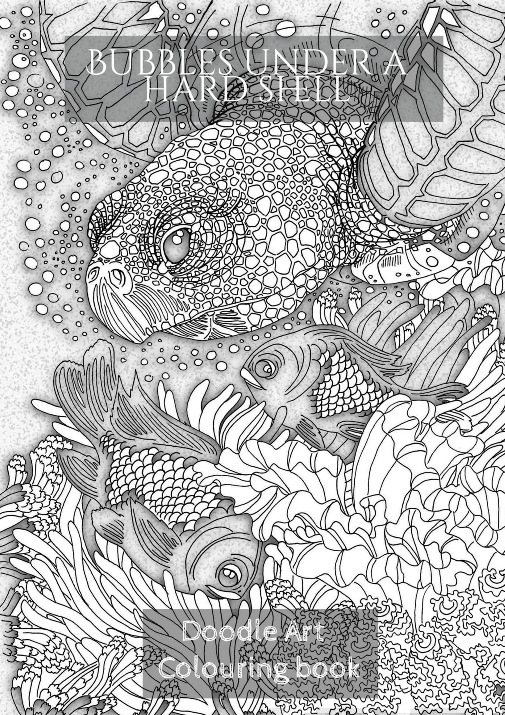 G, Bubbles under a hard shell - Doodle Art colouring book