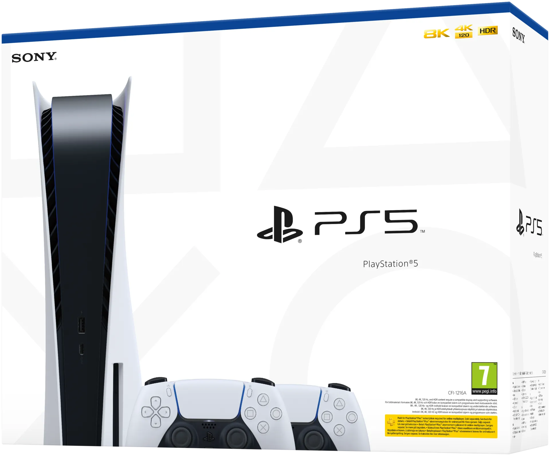 PlayStation 5 Standard Edition + DualSense lisäohjain