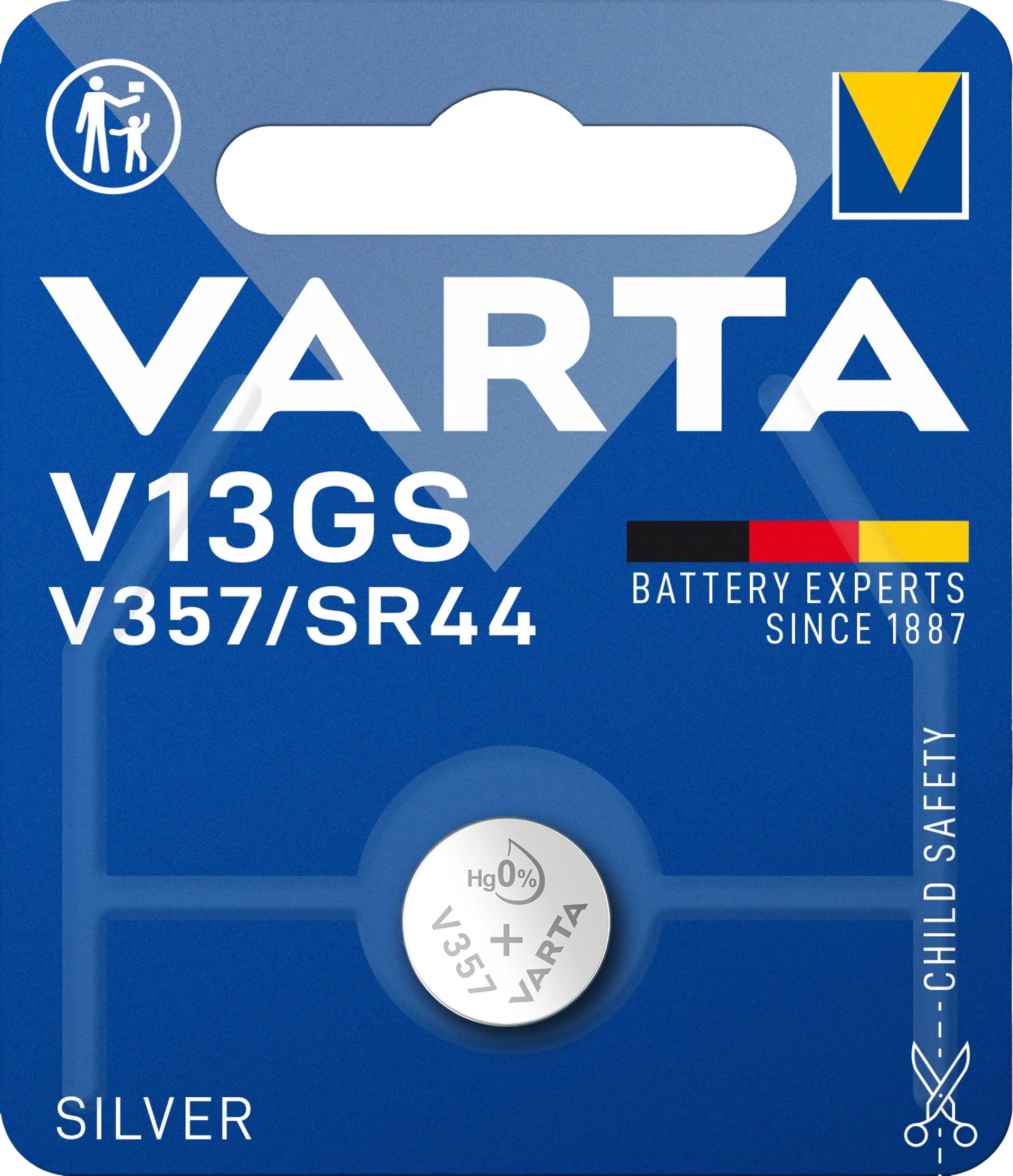VARTA SILVER Coin V13GS/V357/SR44 1kpl - 1