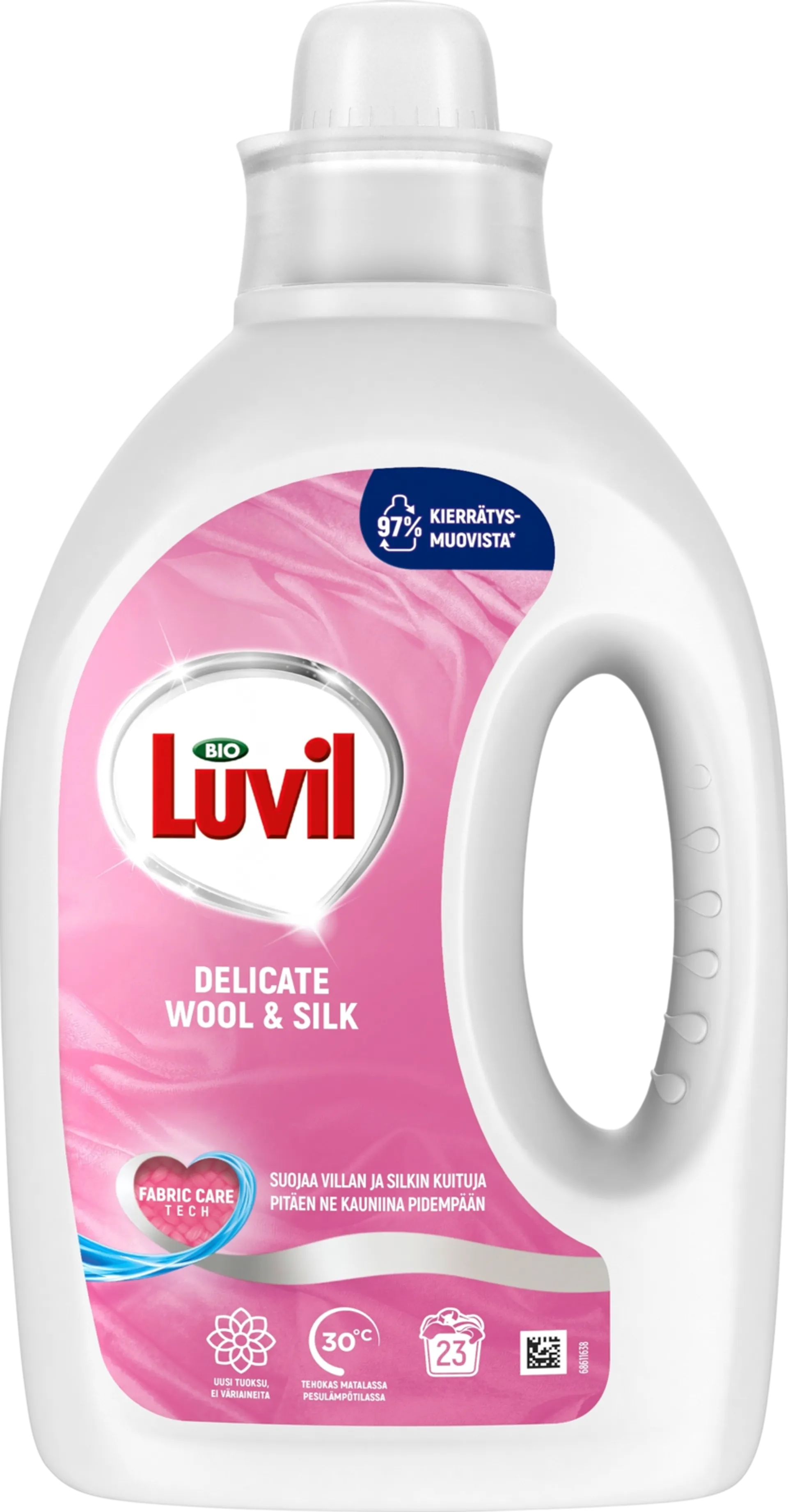 Bio Luvil Villa & silkki Pyykinpesuaine Hellävarainen puhdistus 920 ml 23 pesua - 1