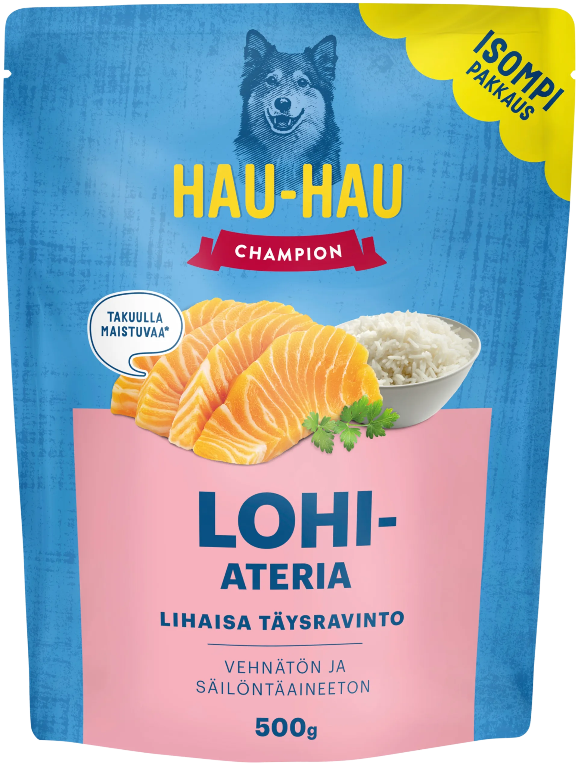 Hau-Hau Champion Lohiateria täysravinto 500 g