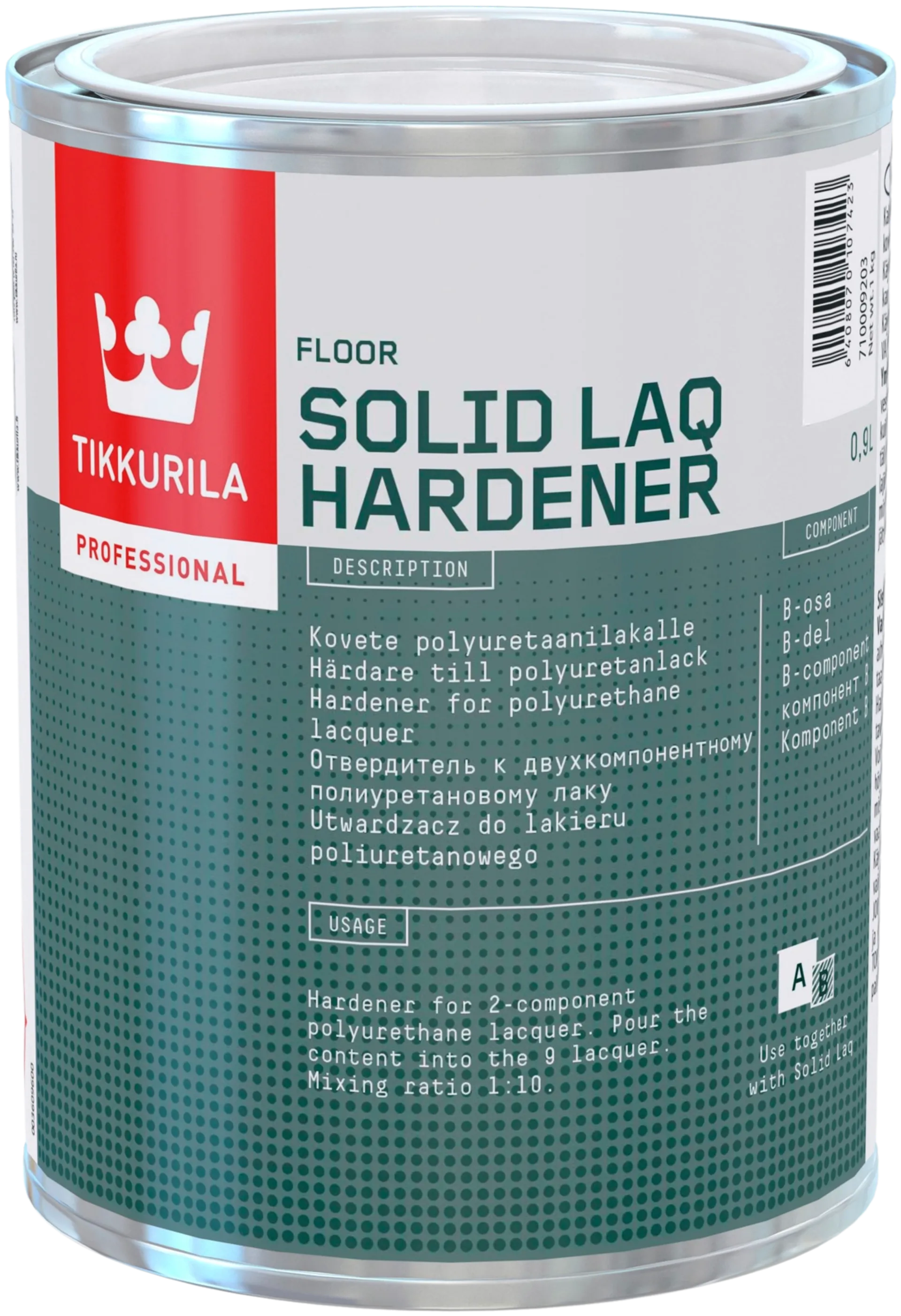 Tikkurila Solid Laq Hardener 0,9L kovete