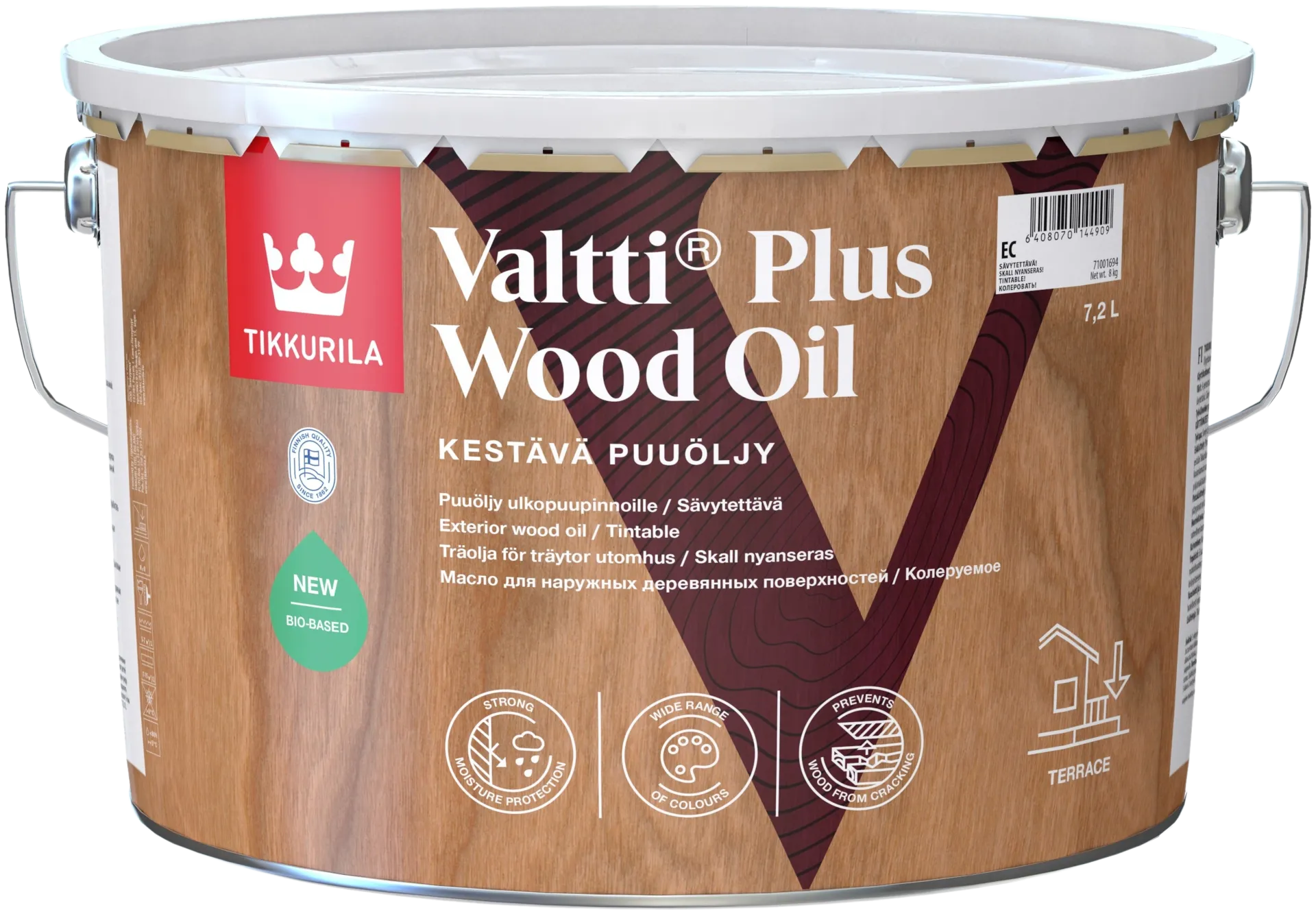 Tikkurila Valtti Plus Wood Oil puuöljy 7,2 l EC