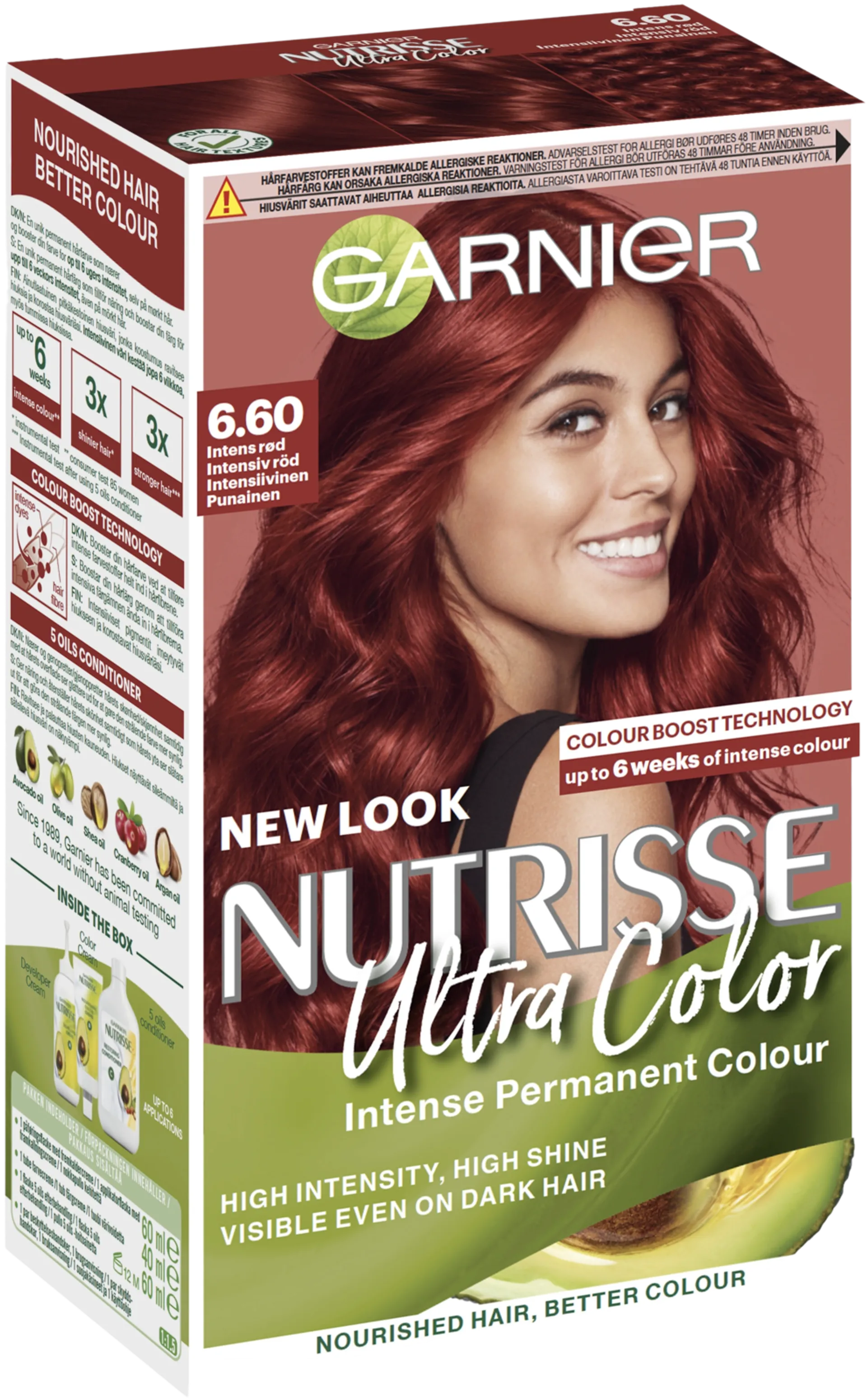 Garnier Nutrisse 6.60 Ultra Color Intensiivinen Punainen kestoväri 1kpl - 1