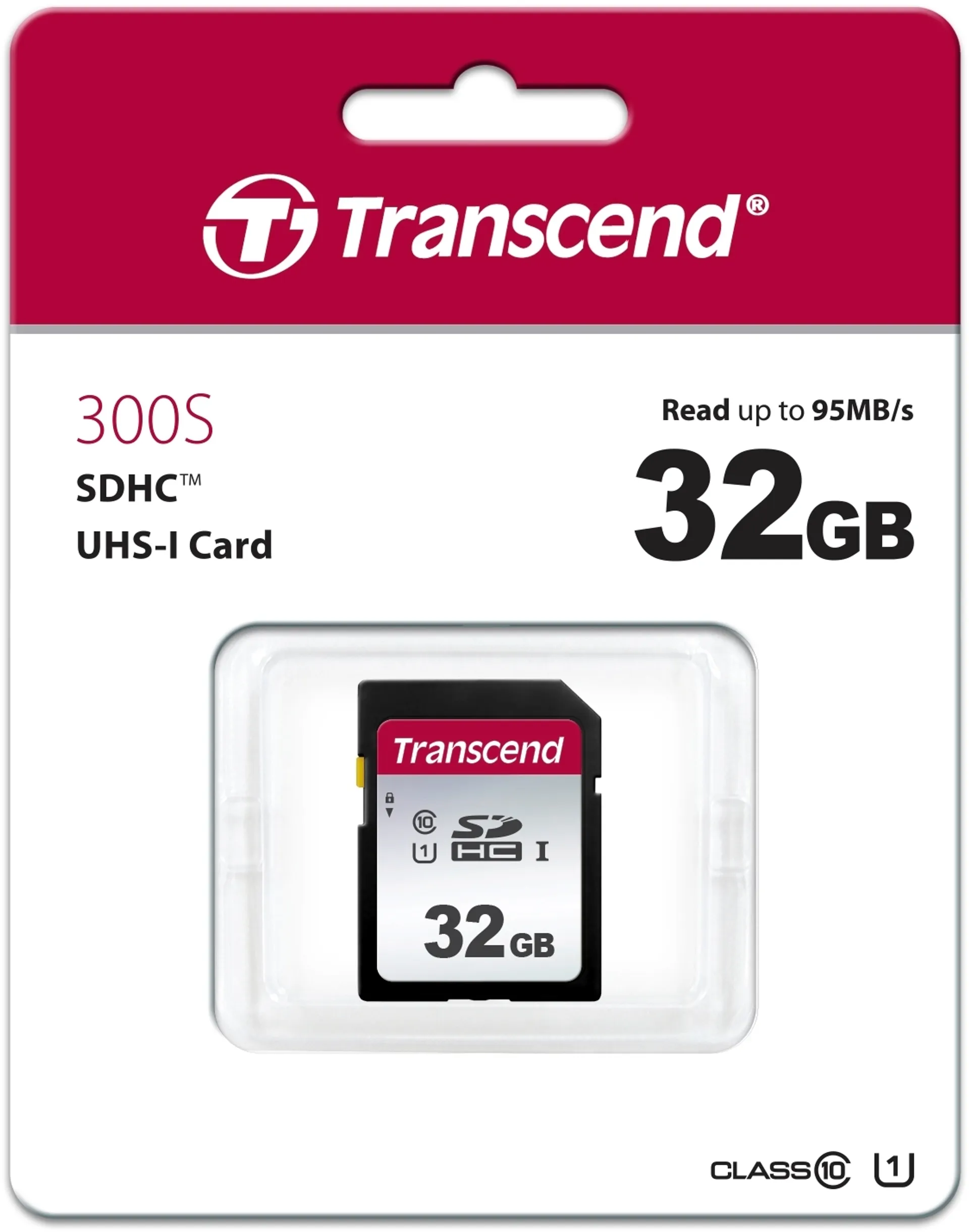 Transcend 300S muistikortti 32GB U1 SD - 2
