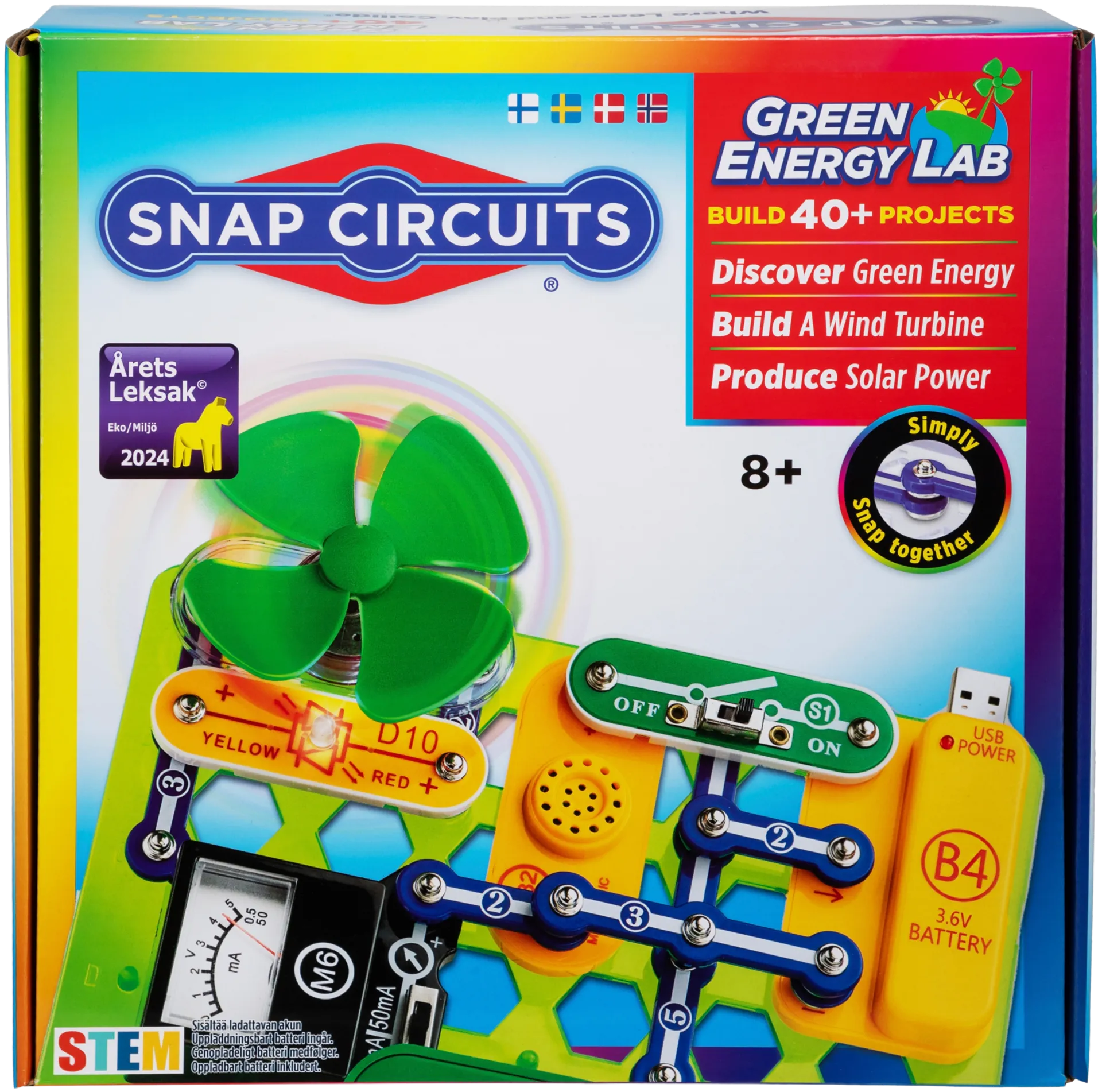 Snap Circuits elektroninen rakennussarja Green Energy Lab - 2