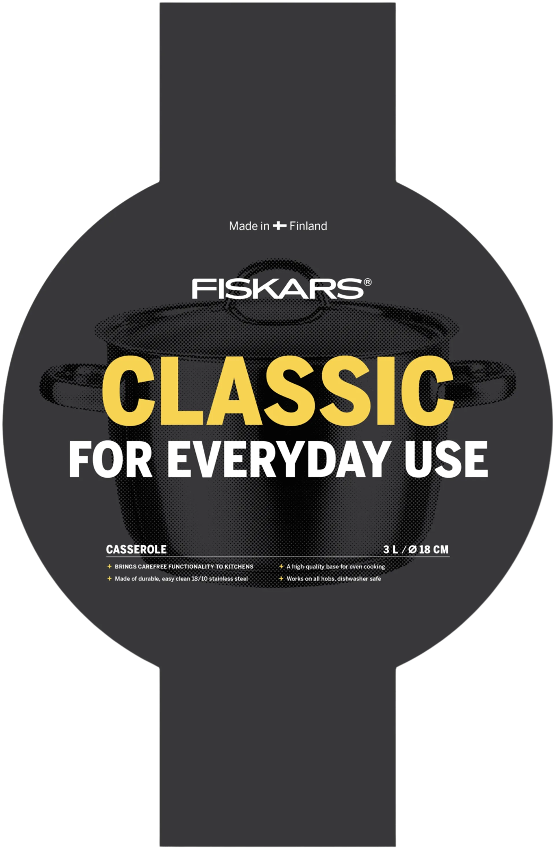 Fiskars Classic teräskattila 3l - 2