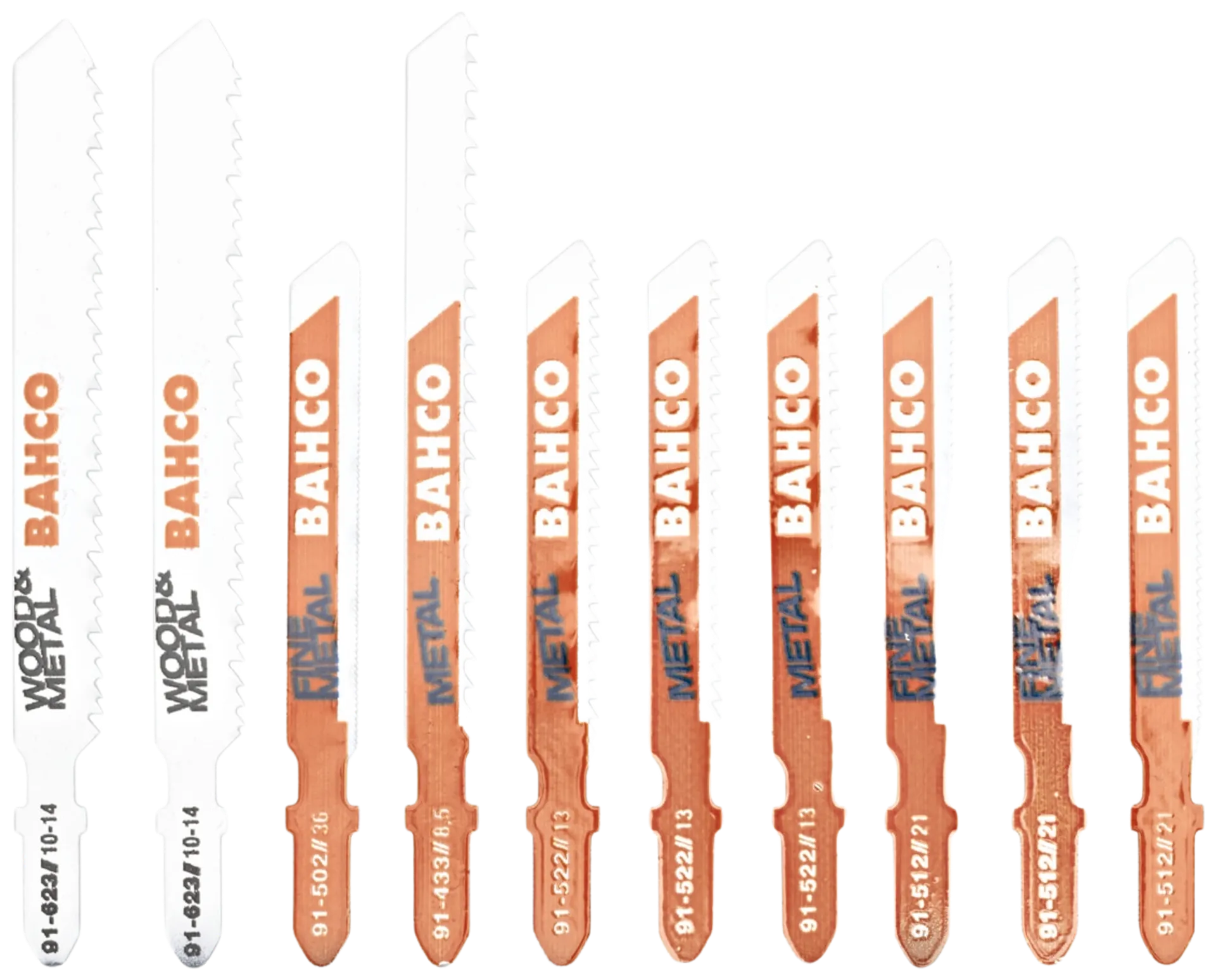 Bahco pistosahanteräsrja metal10 kpl 91-metal-10p - 2