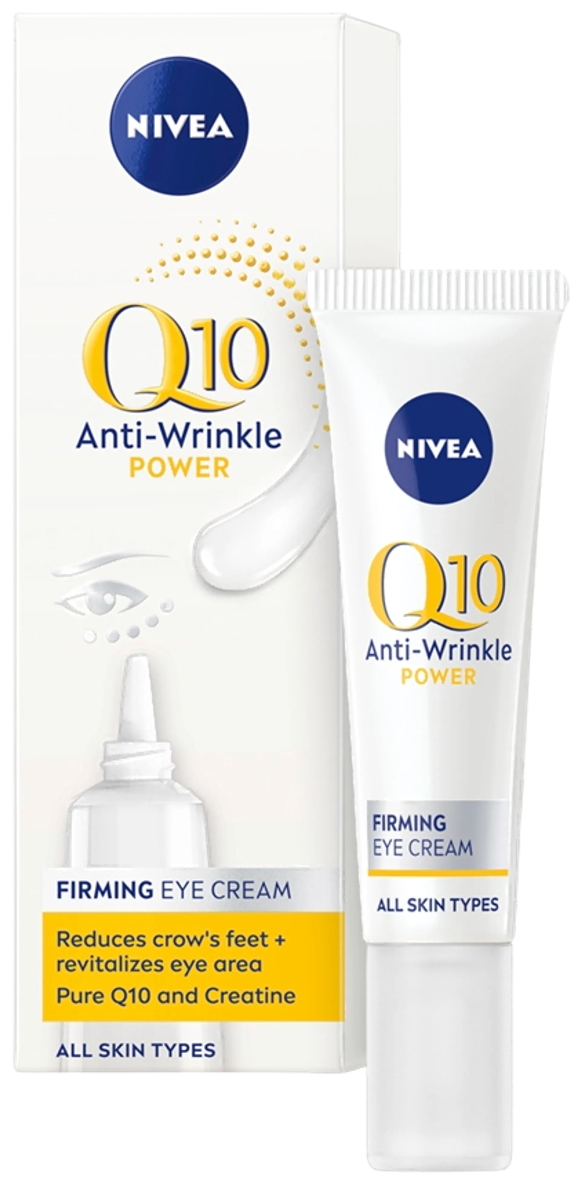 NIVEA 15ml Q10 Power Anti-Wrinkle Firming Eye Cream -silmänympärysvoide - 3