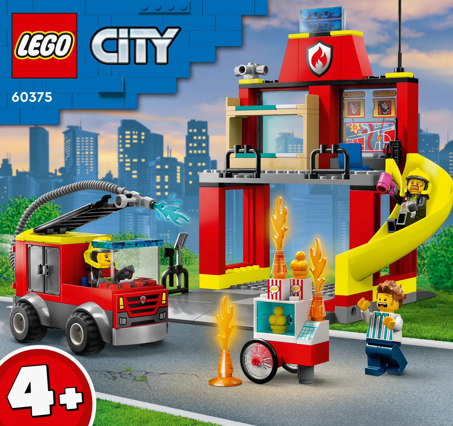 LEGO City Fire 60375 Paloasema ja paloauto - 2