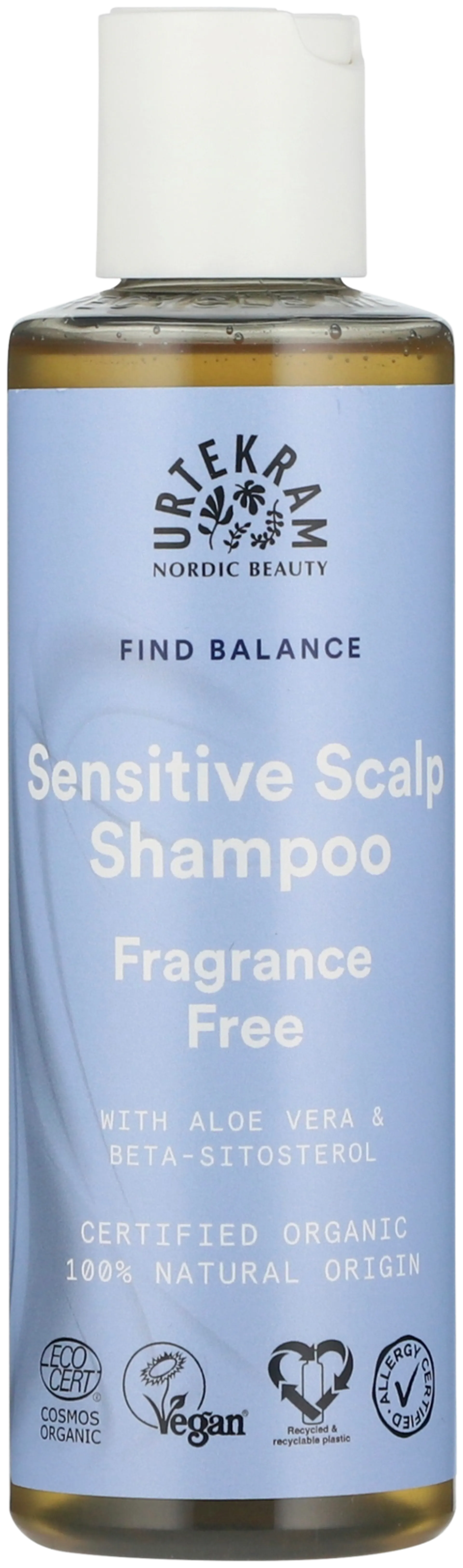 URTEKRAM Luomu Sensitive Scalp Shampoo 250ml