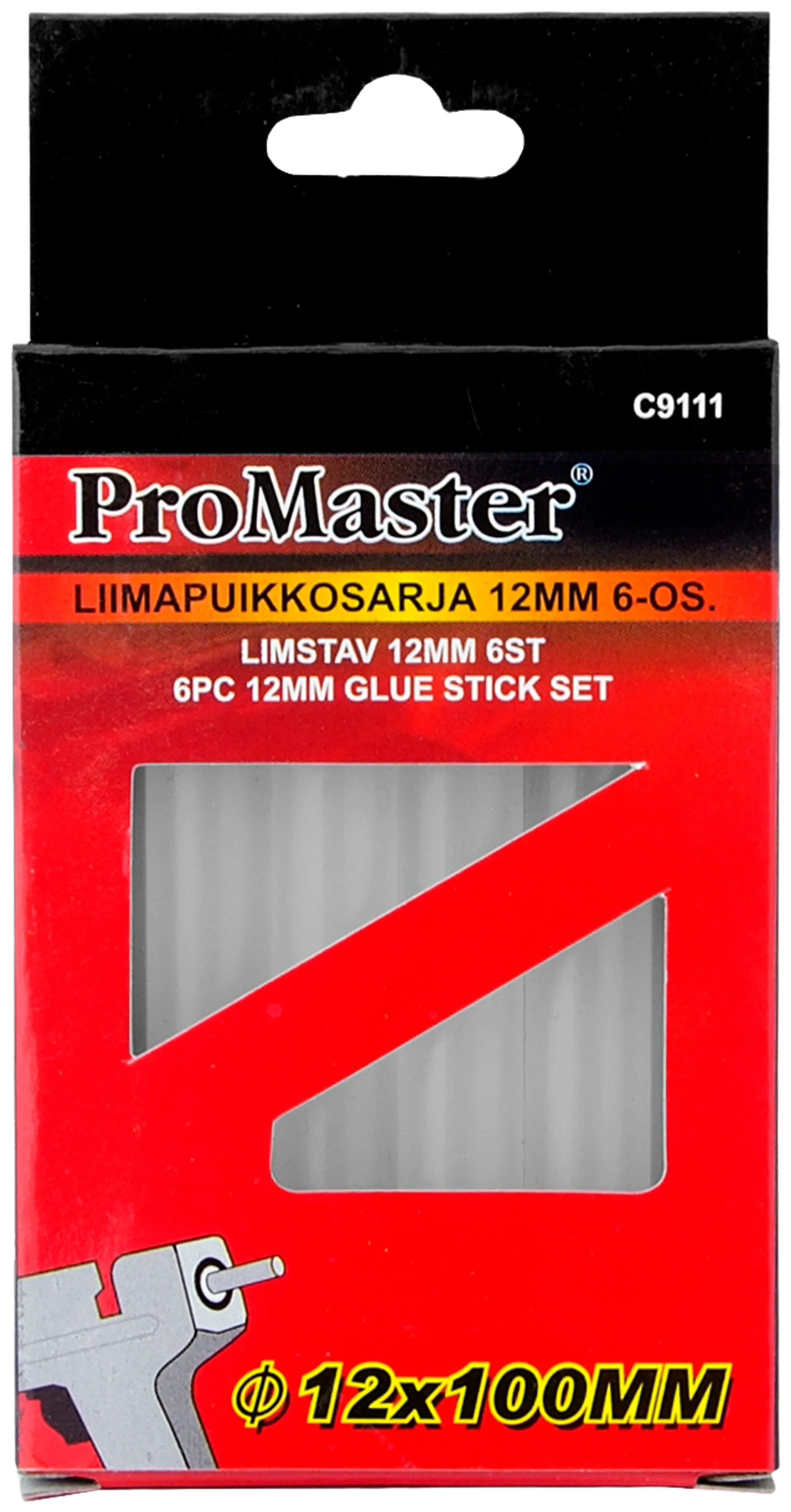 Pro Master liimapuikkosarja 12mm 6-os