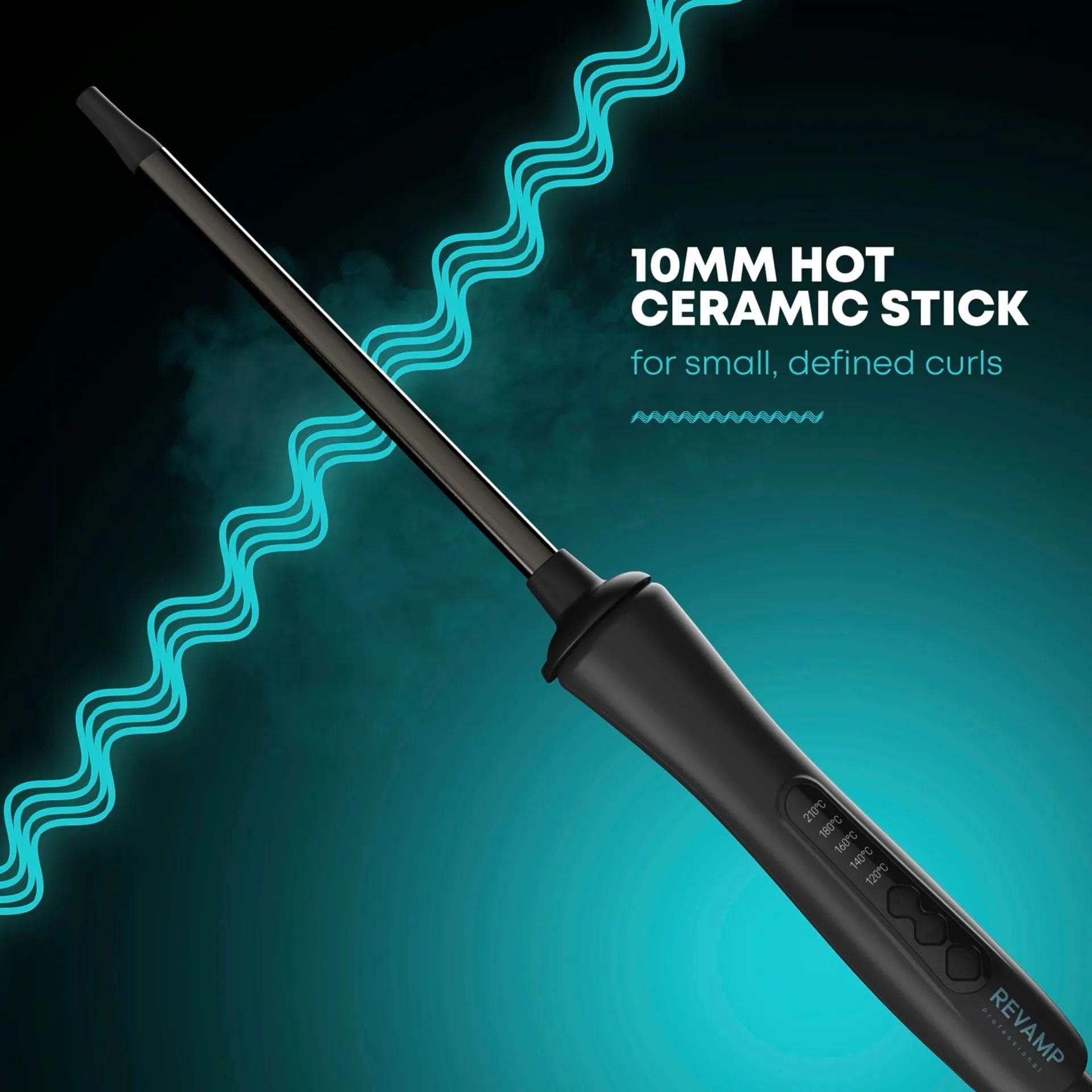 Revamp Progloss keraaminen kiharruspuikko Tight Curl stick 10 mm - 2