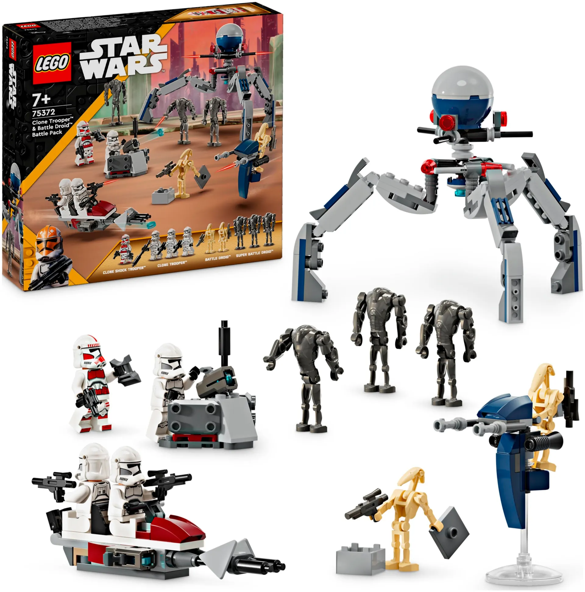 LEGO Star Wars TM 75372 Kloonisoturin ja taisteludroidin taistelupakkaus - 1