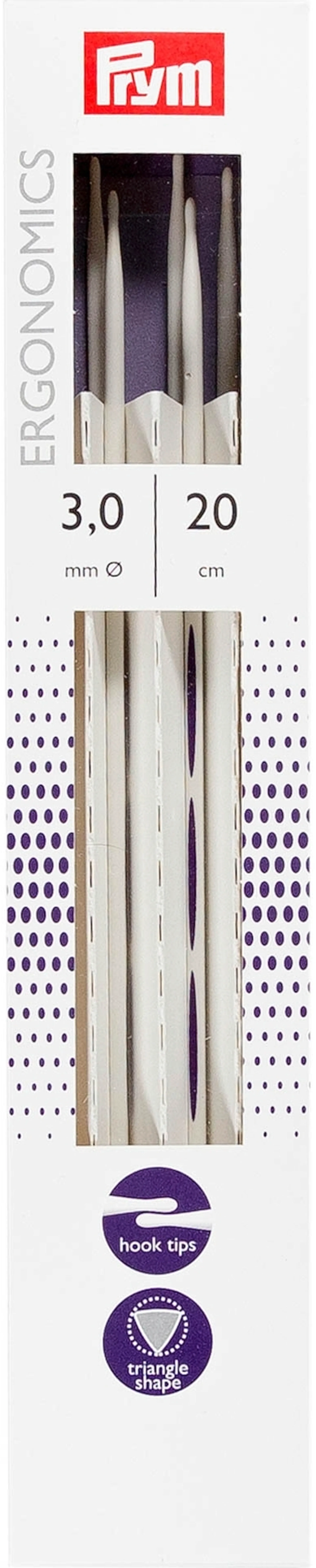 Prym sukkapuikko ergonominen 20cm - 3mm