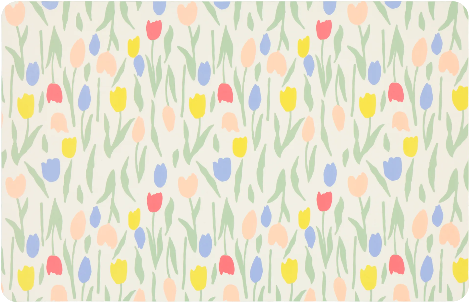 House muovitabletti Tulips 4 kpl 28 x 43,5 cm PatternLab - 1