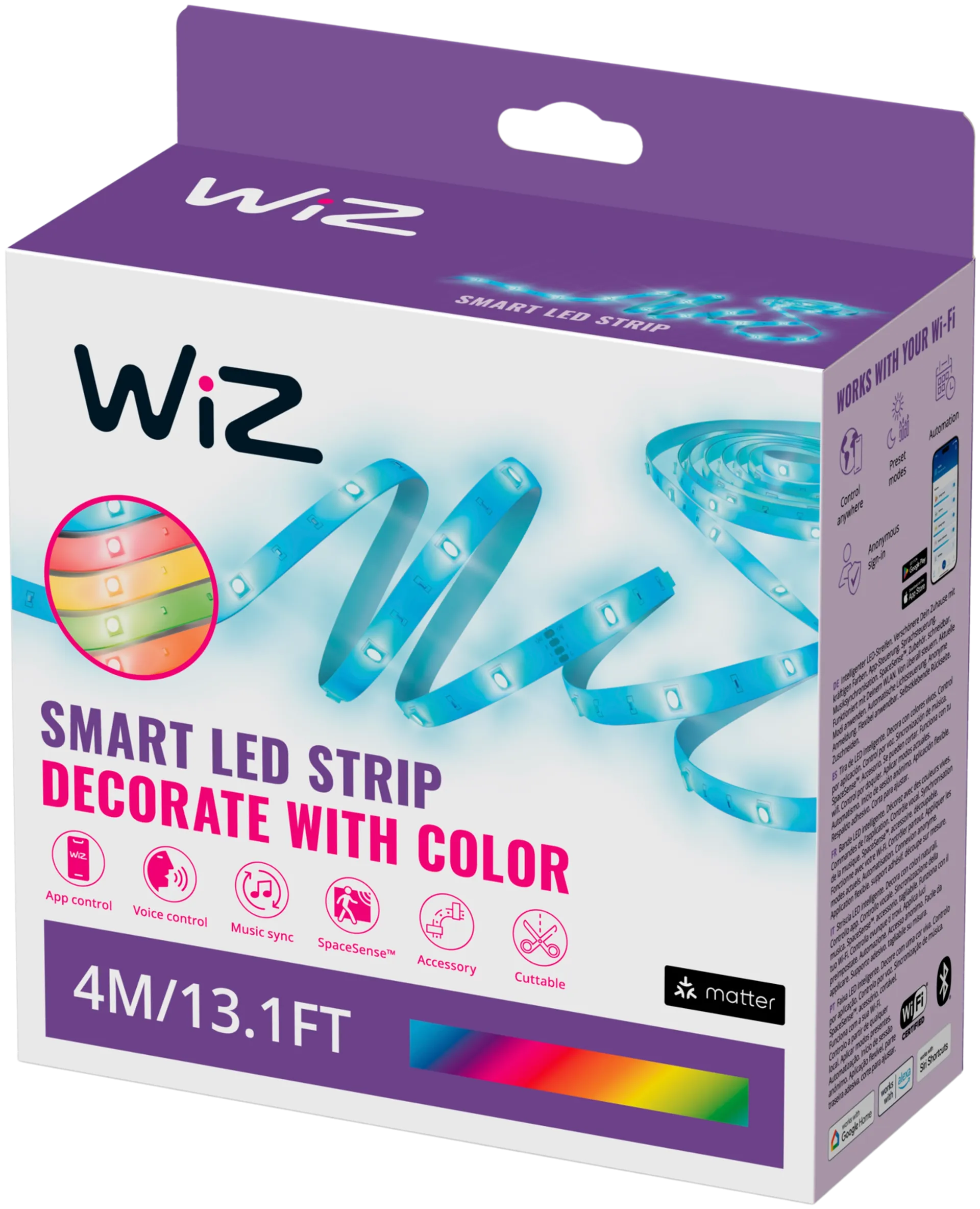 WiZ älyvalonauha LED 4M RGB - 3