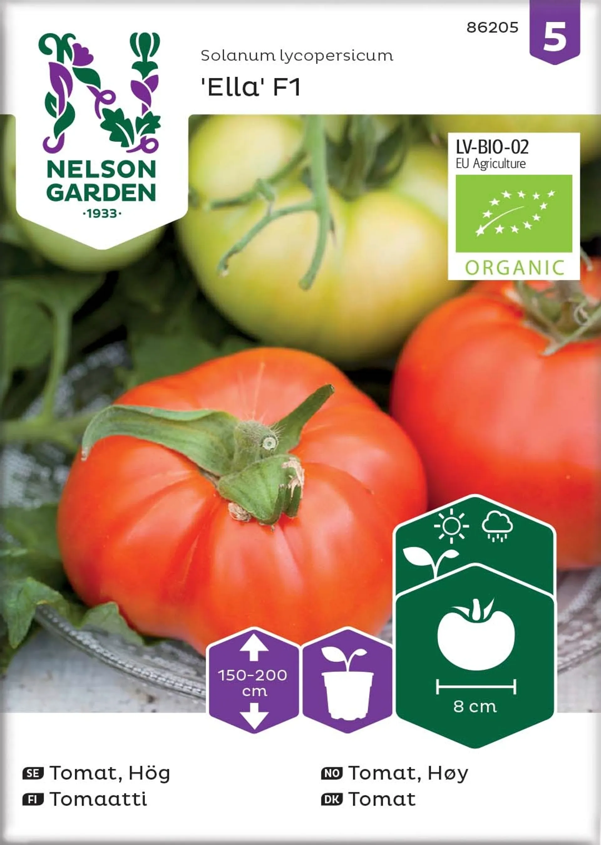 Nelson Garden Siemen Tomaatti, Bolstar Granda, luomu