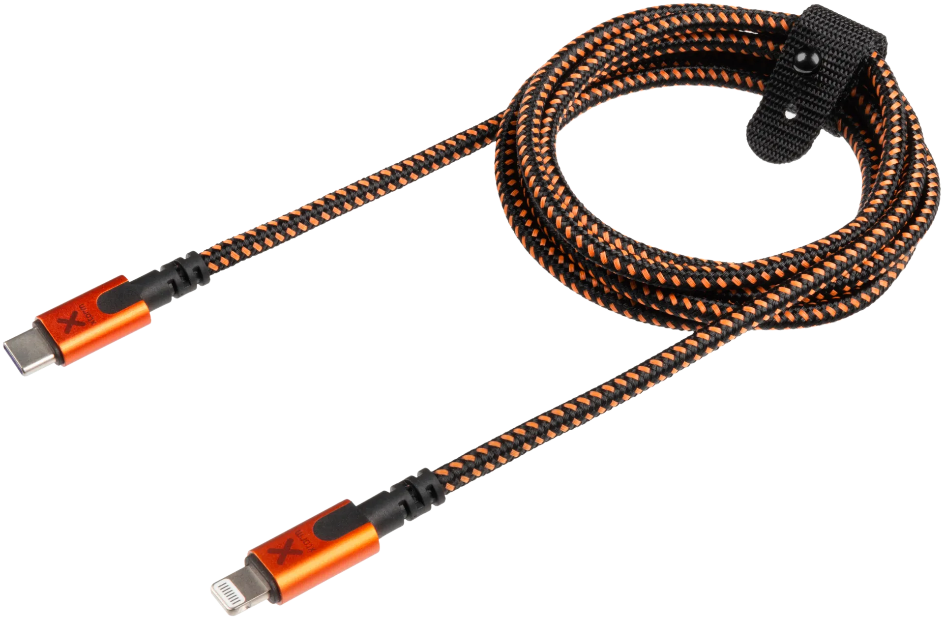 Xtorm USB-C/Lightning MFI kaapeli 1,5m CXX003 musta/oranssi - 1