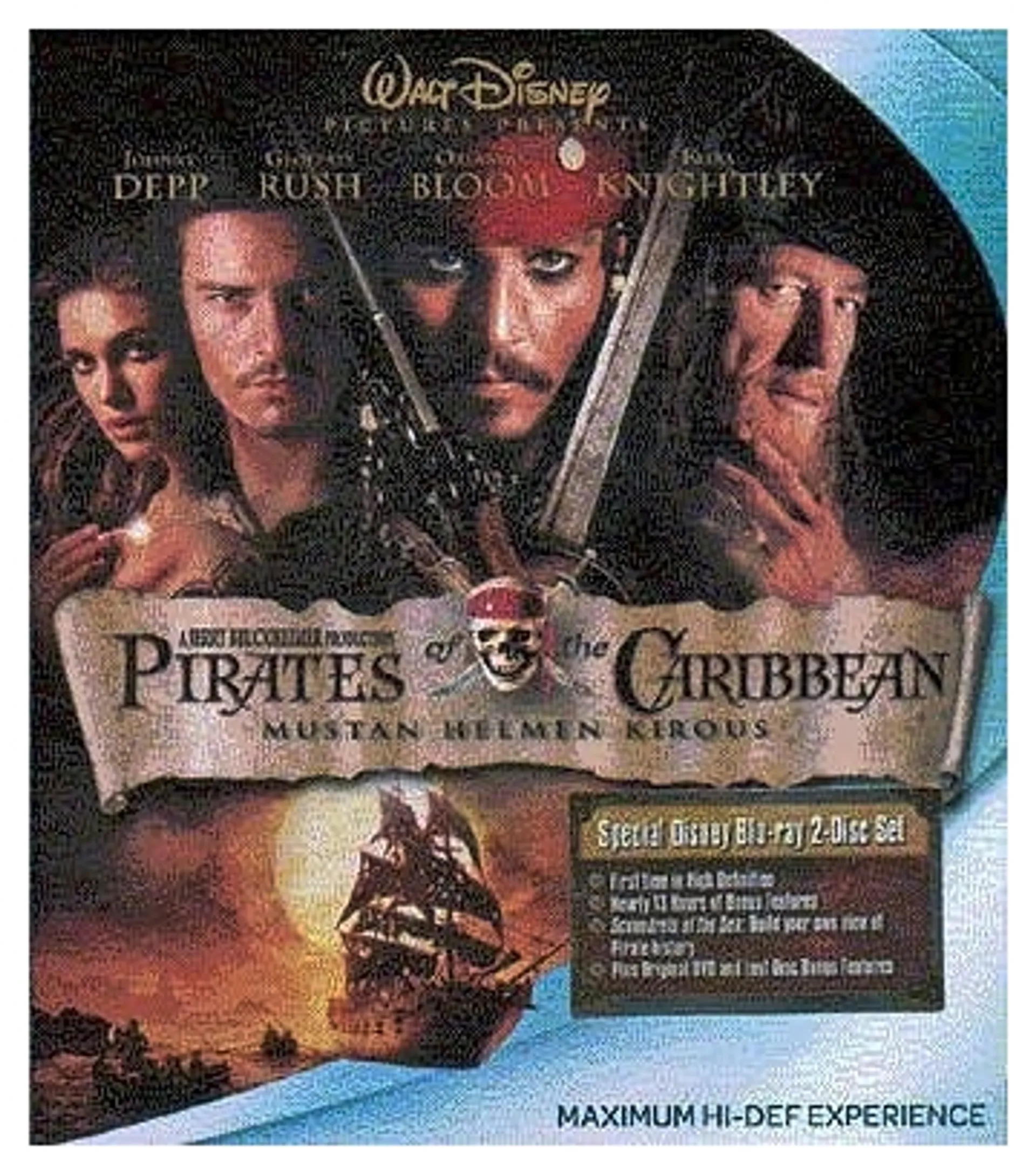 Pirates of the Caribbean - Mustan helmen kirous Blu-ray