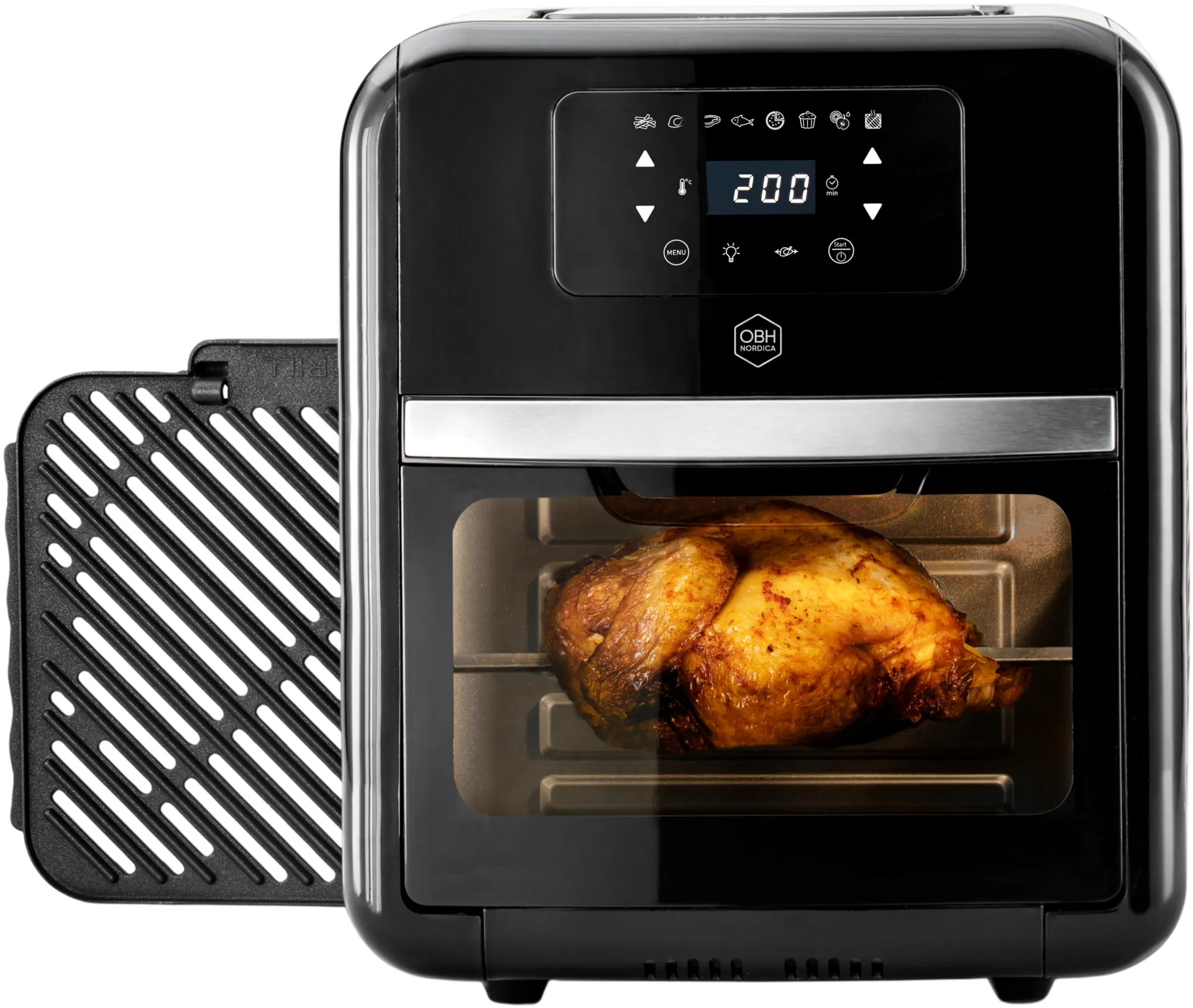 OBH Nordica Easy Fry Oven & Grill 9 in1 -air fyer/miniuuni/grilli - 5