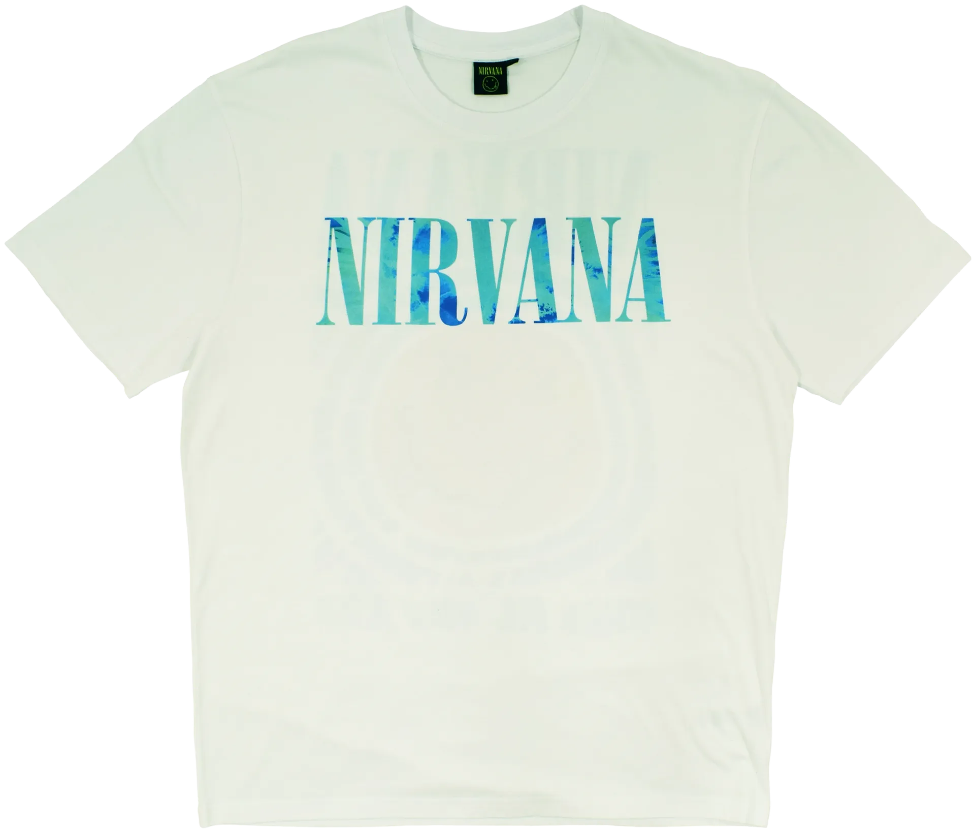 Nirvana miesten t-paita - VALKOINEN - 1