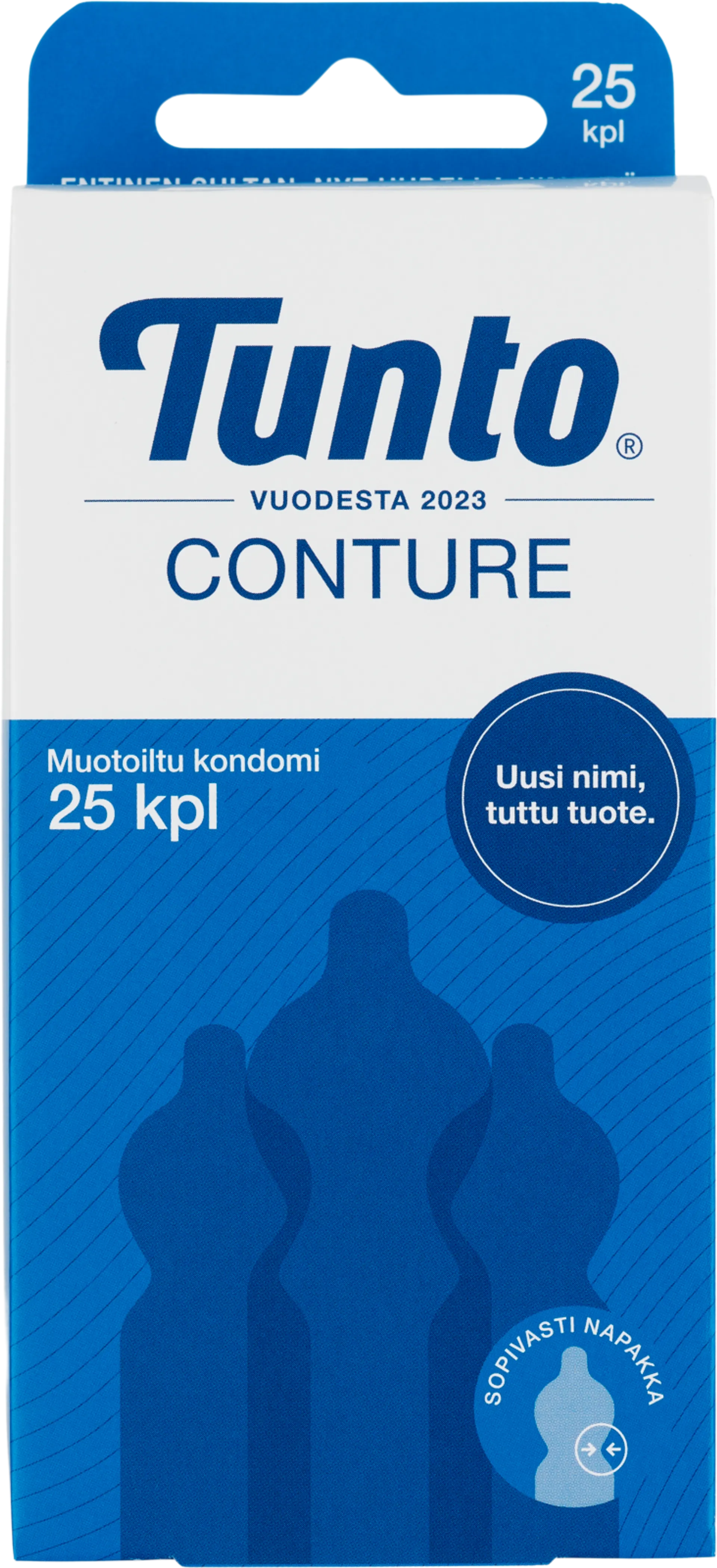 Tunto Conture muotoiltu kondomi 25kpl