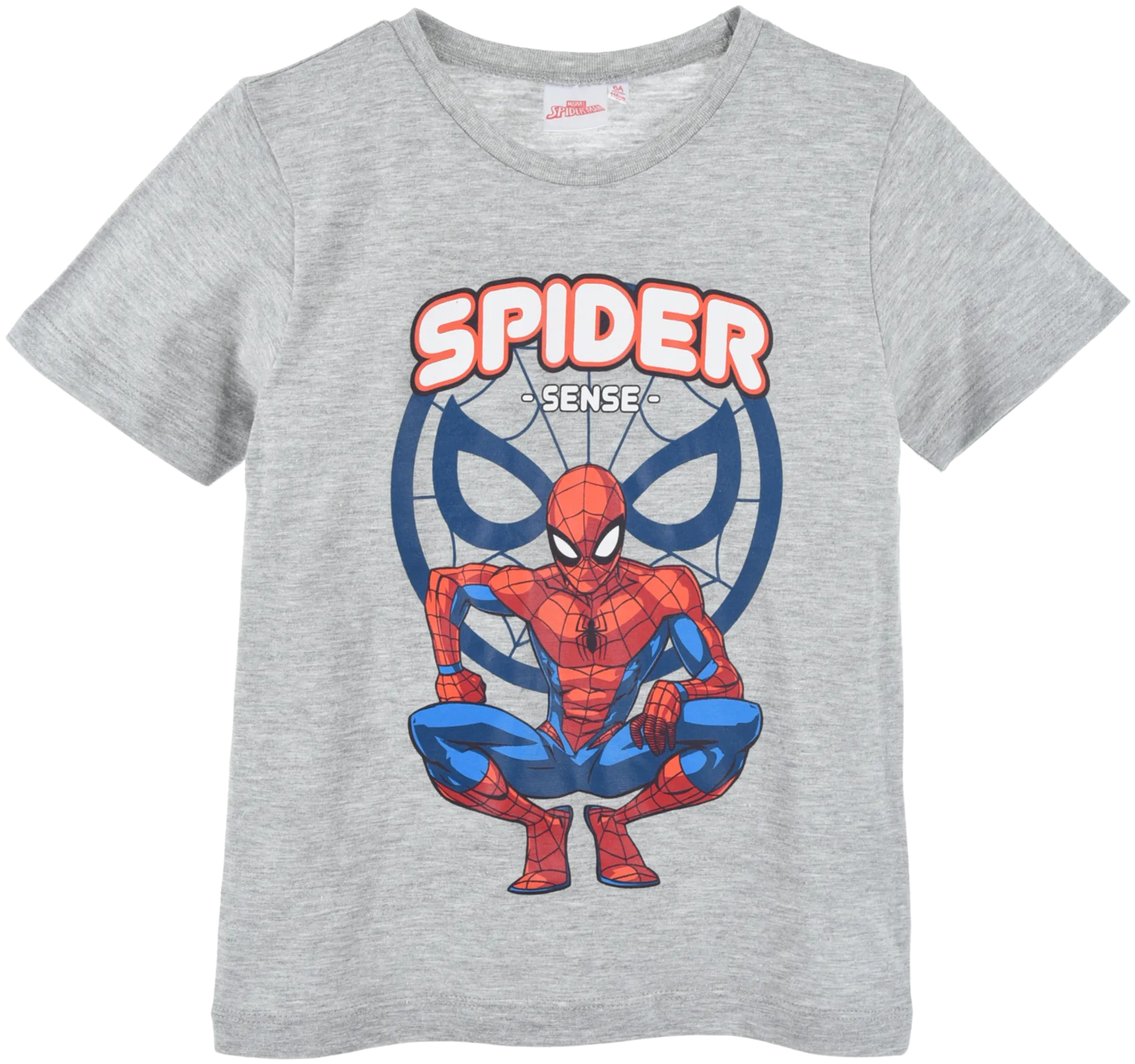 Spiderman Lasten paita, laadukas puuvilla 140g - lgrey - 1