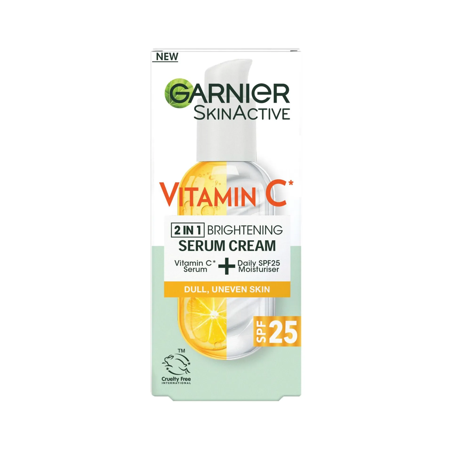 Garnier SkinActive Vitamin C 2in1 Brightening Serum Cream seerumivoide SK25 50 ml - 2