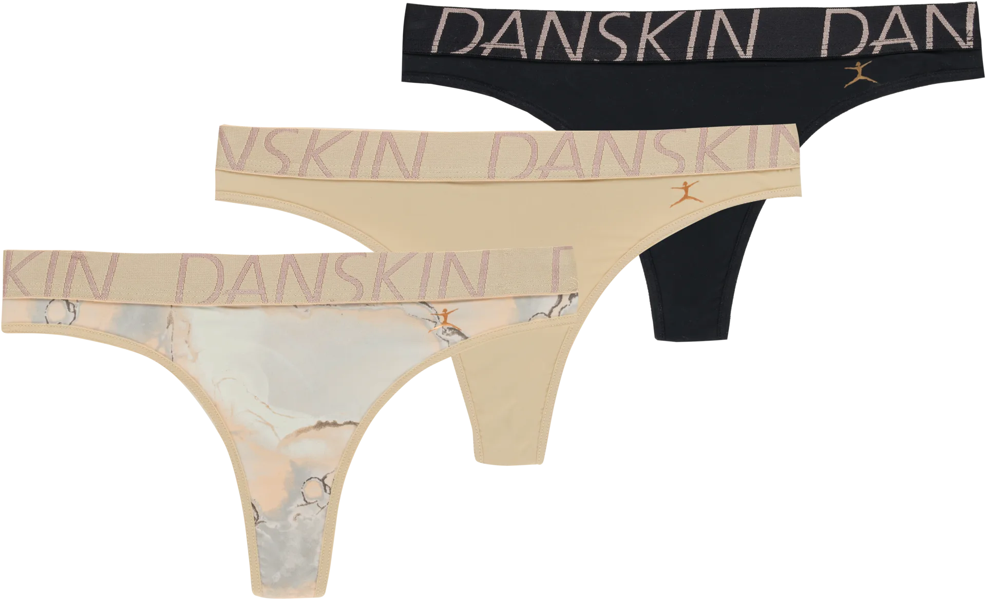 Danskin naisten string-alushousut 210D332317 3-pack - Multicolor - 1