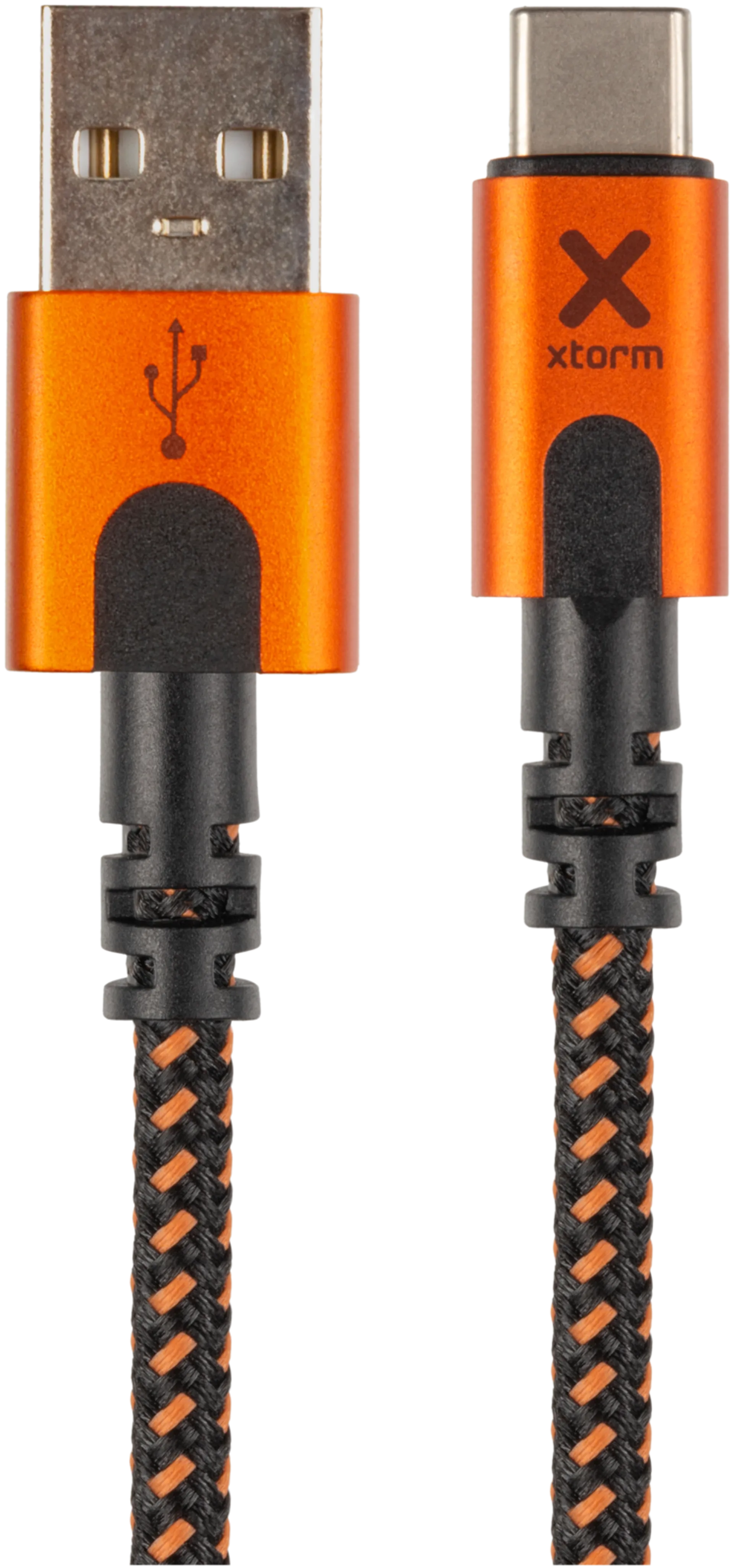 Xtorm USB-A/USB-C kaapeli 1,5m CXX004 musta/oranssi - 2